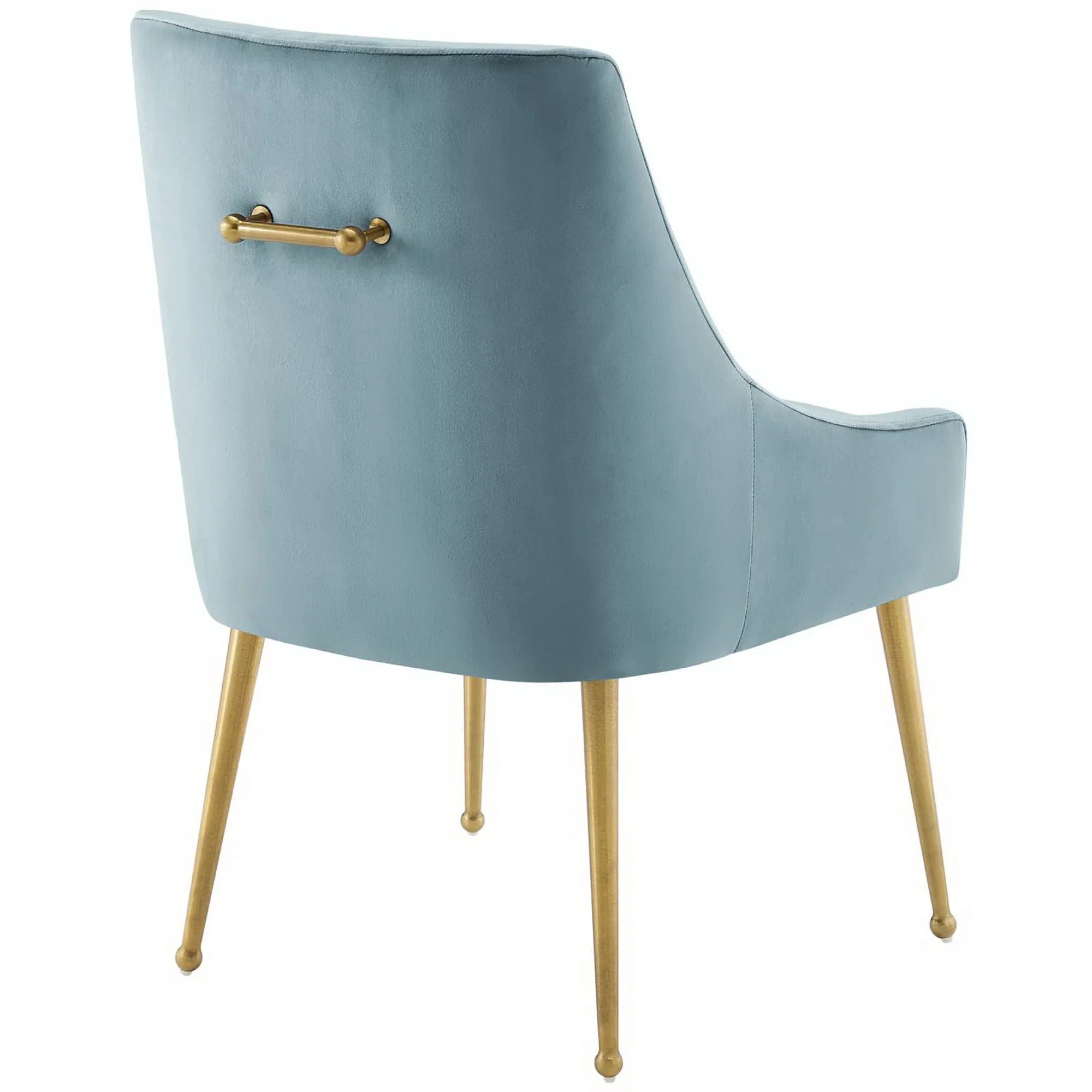 Discern Upholstered Performance Velvet Dining Chair Set of 2 - Image 3