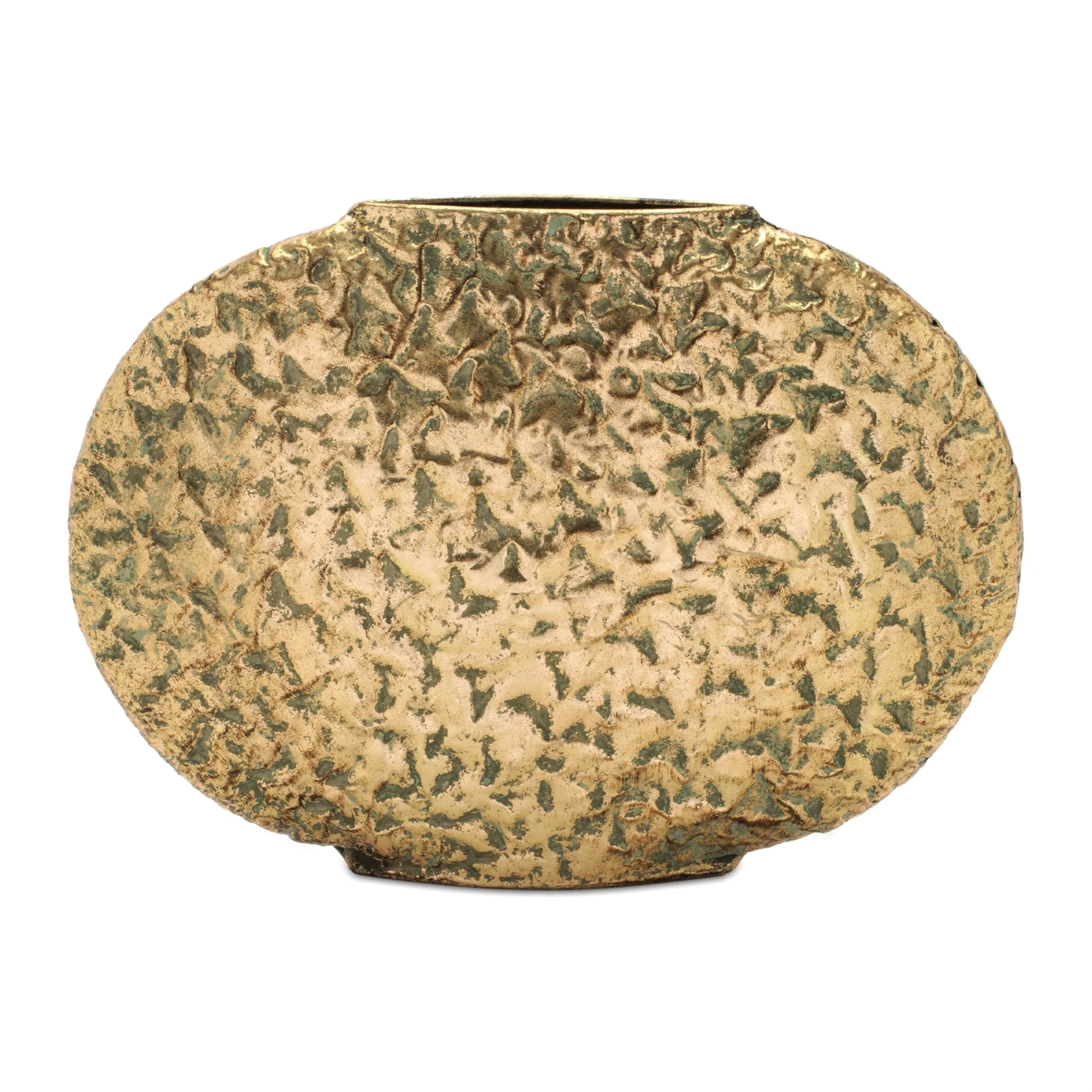 Distressed Flat Metal Vase (Set of 2) - Image 4