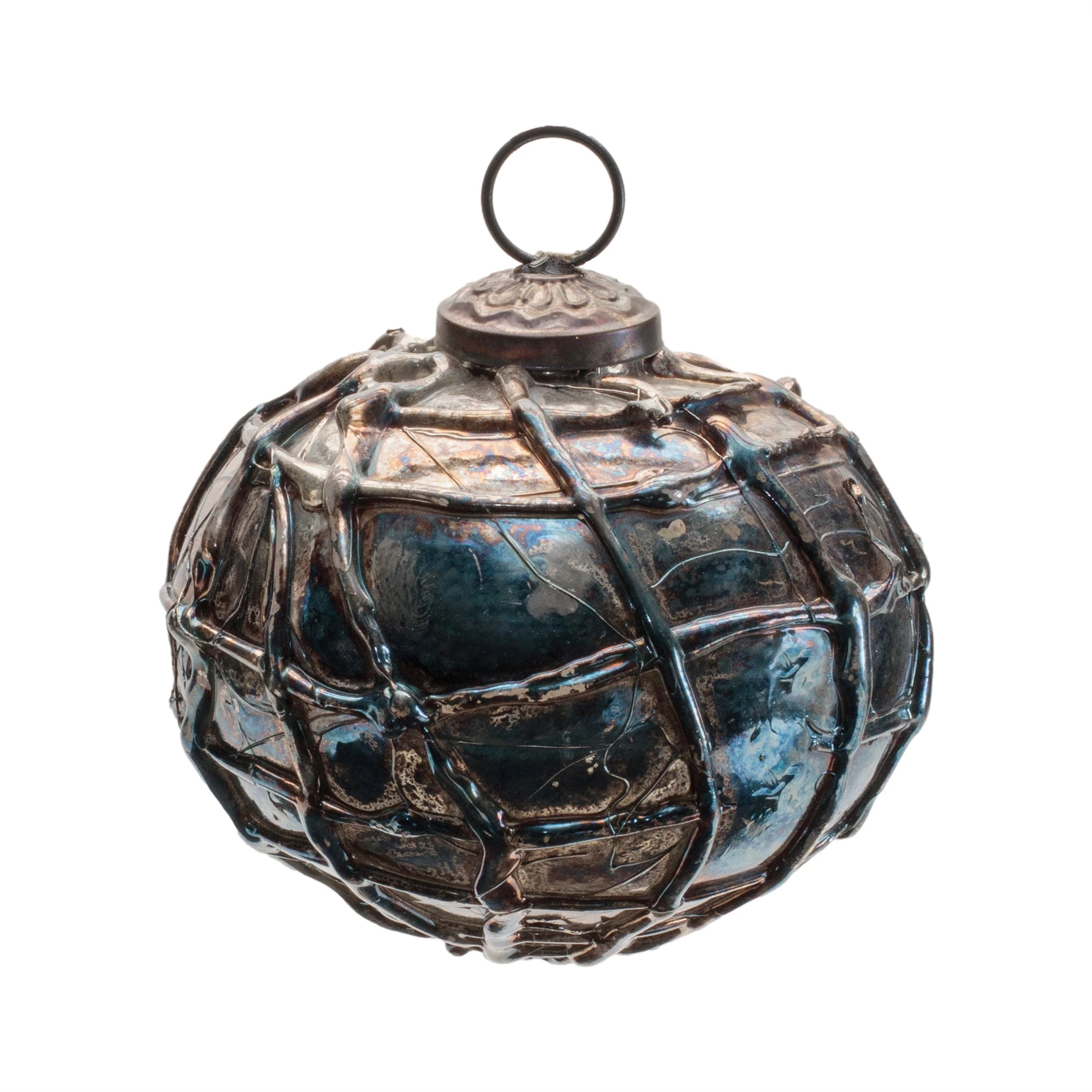 Distressed Mercury Glass Ornament (Set of 12) - Image 3
