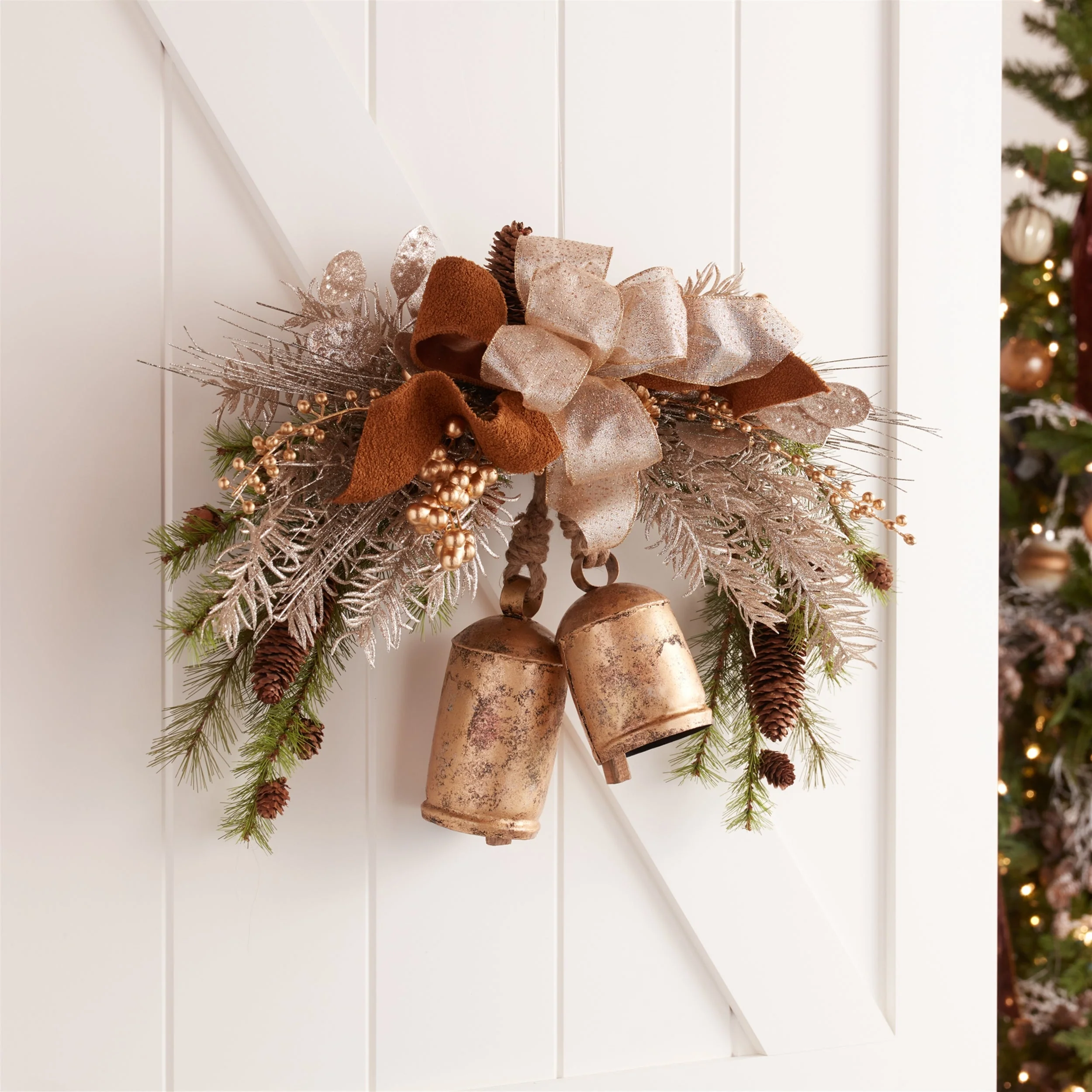 Distressed Metal Bell Ornament (Set of 2) - Image 2