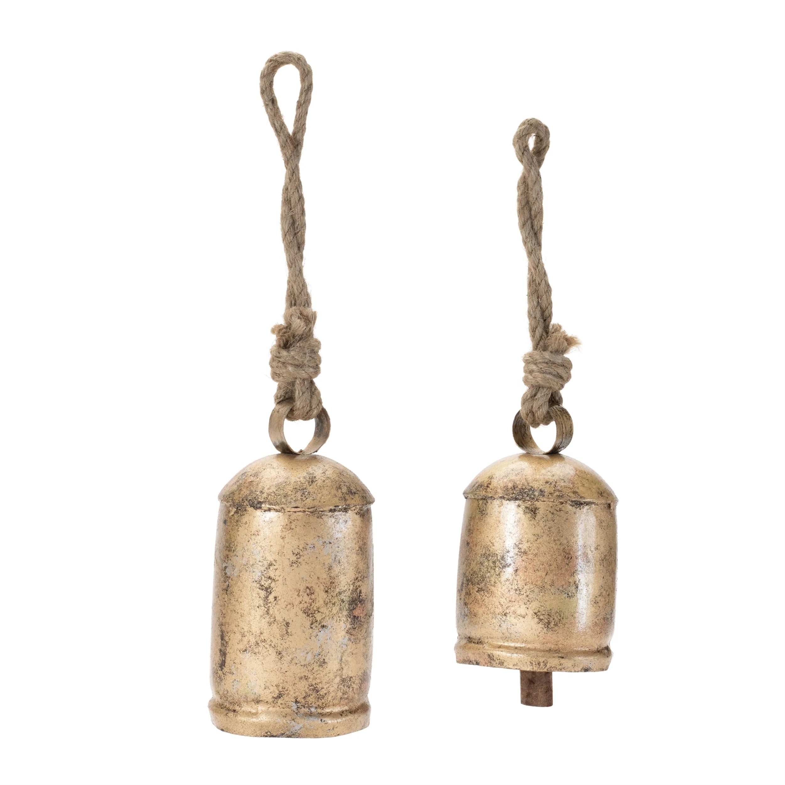 Distressed Metal Bell Ornament (Set of 2) - Image 3