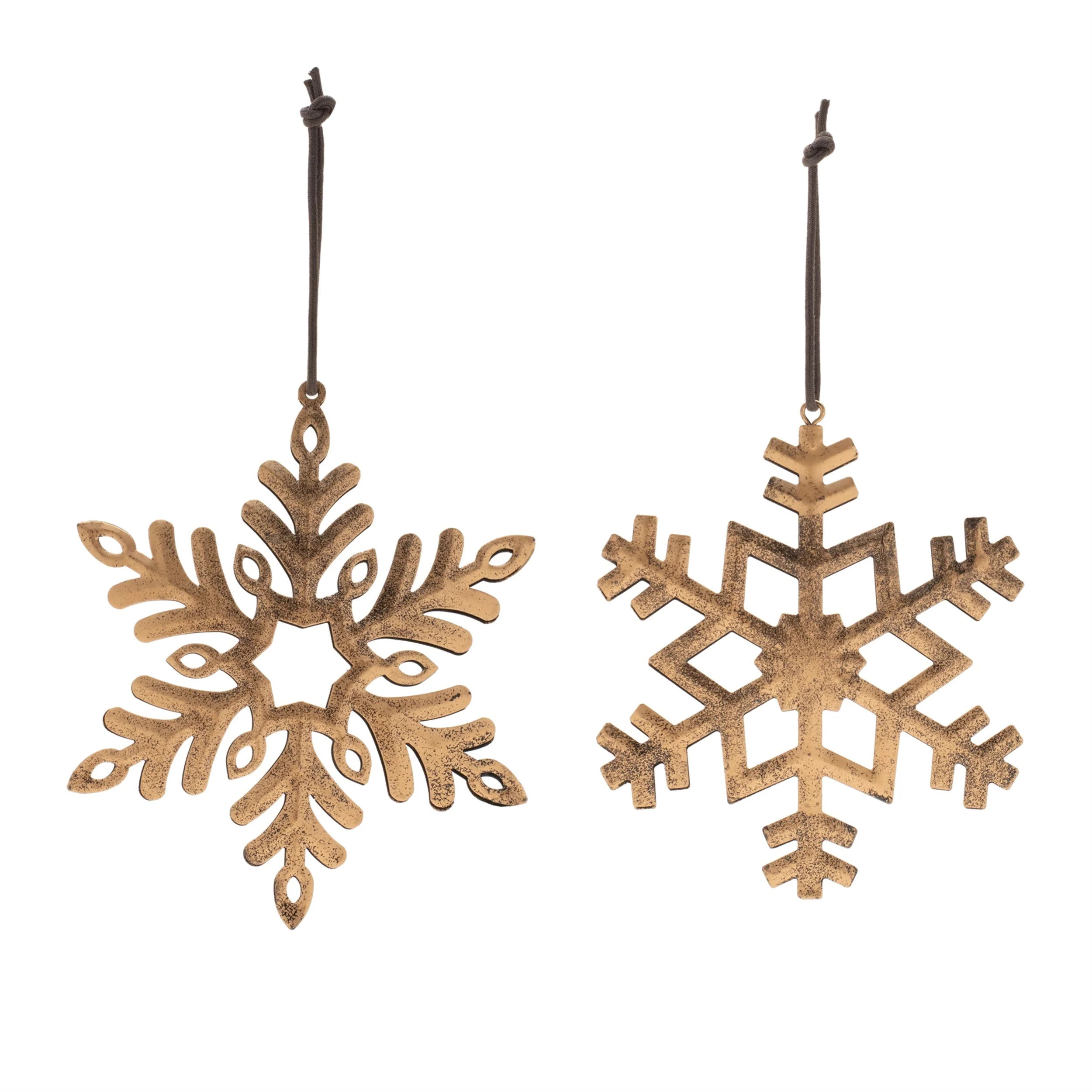Distressed metal snowflake (set of 12) - Image 2