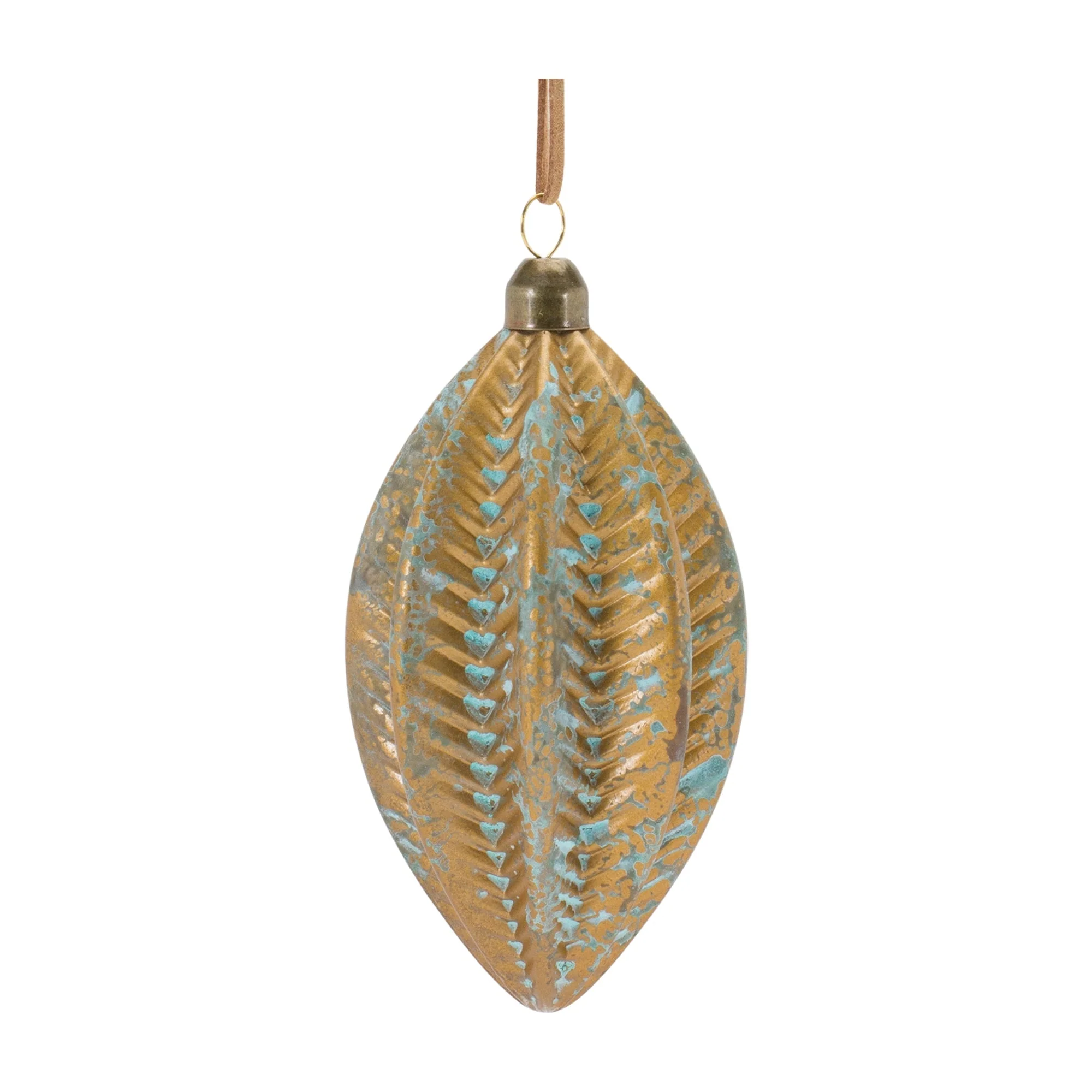 Distressed Ribbed Glass Ornament (Set of 12) - Image 4
