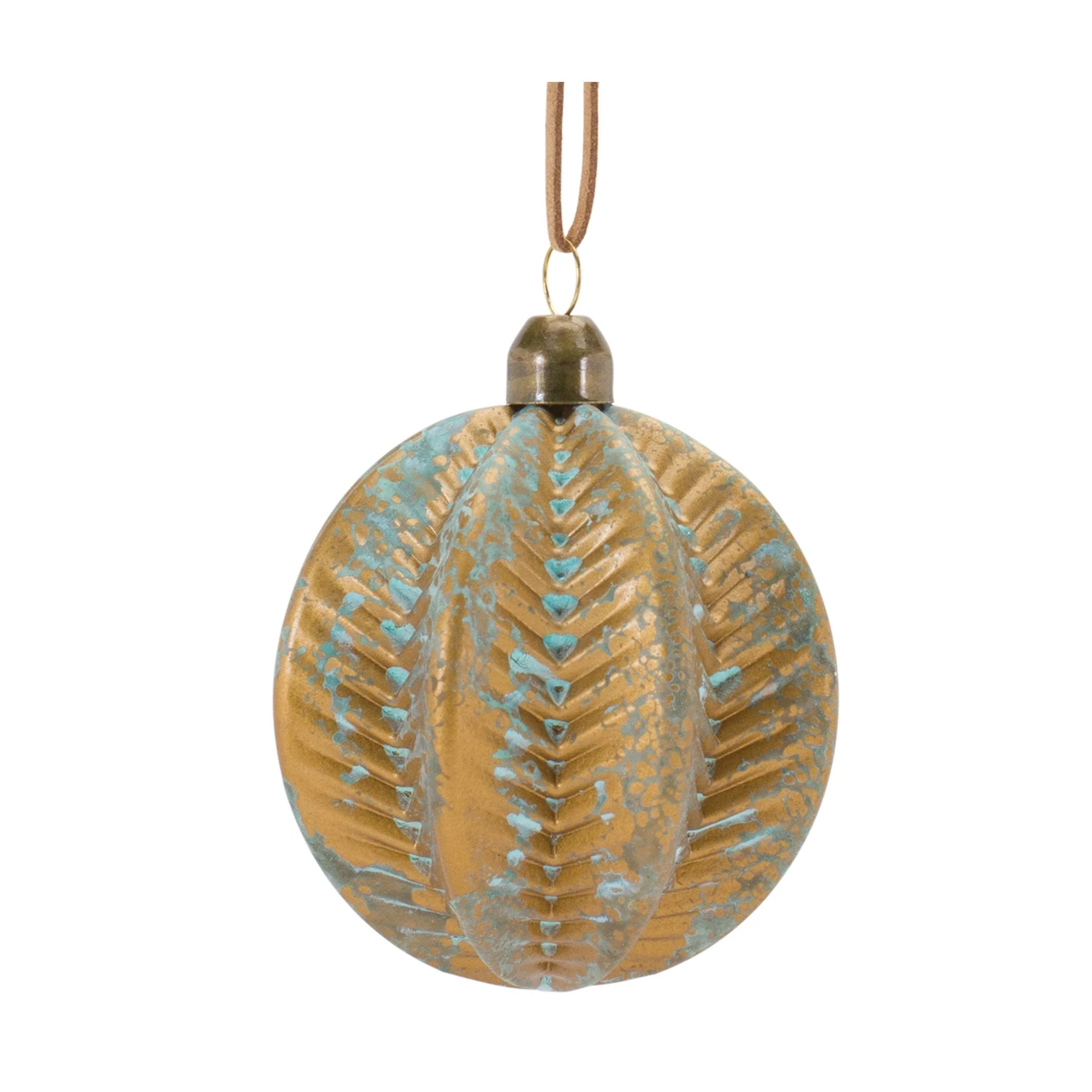 Distressed Ribbed Glass Ornament (Set of 12) - Image 5