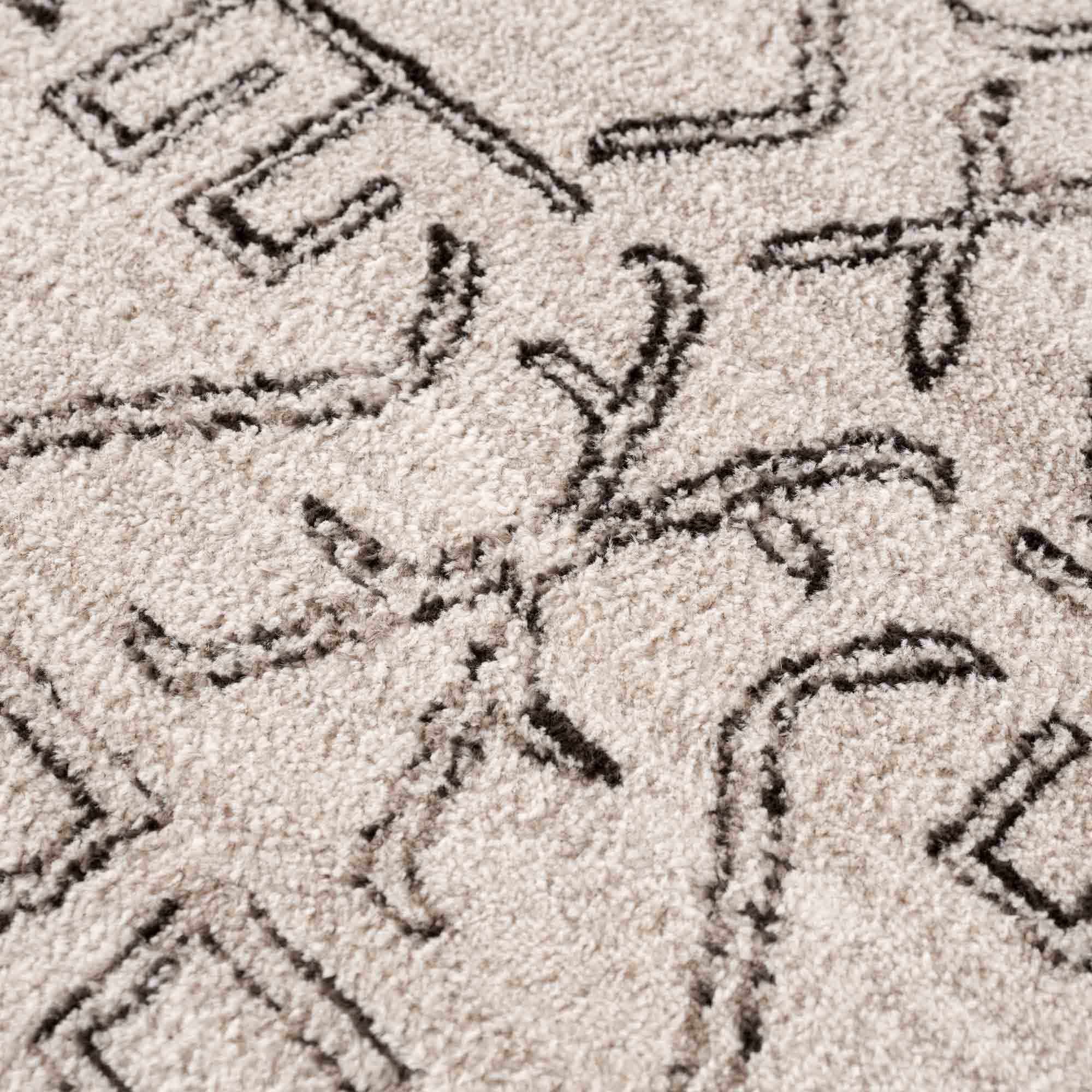Divya Cream & Charcoal Area Rug - Clearance - Image 12