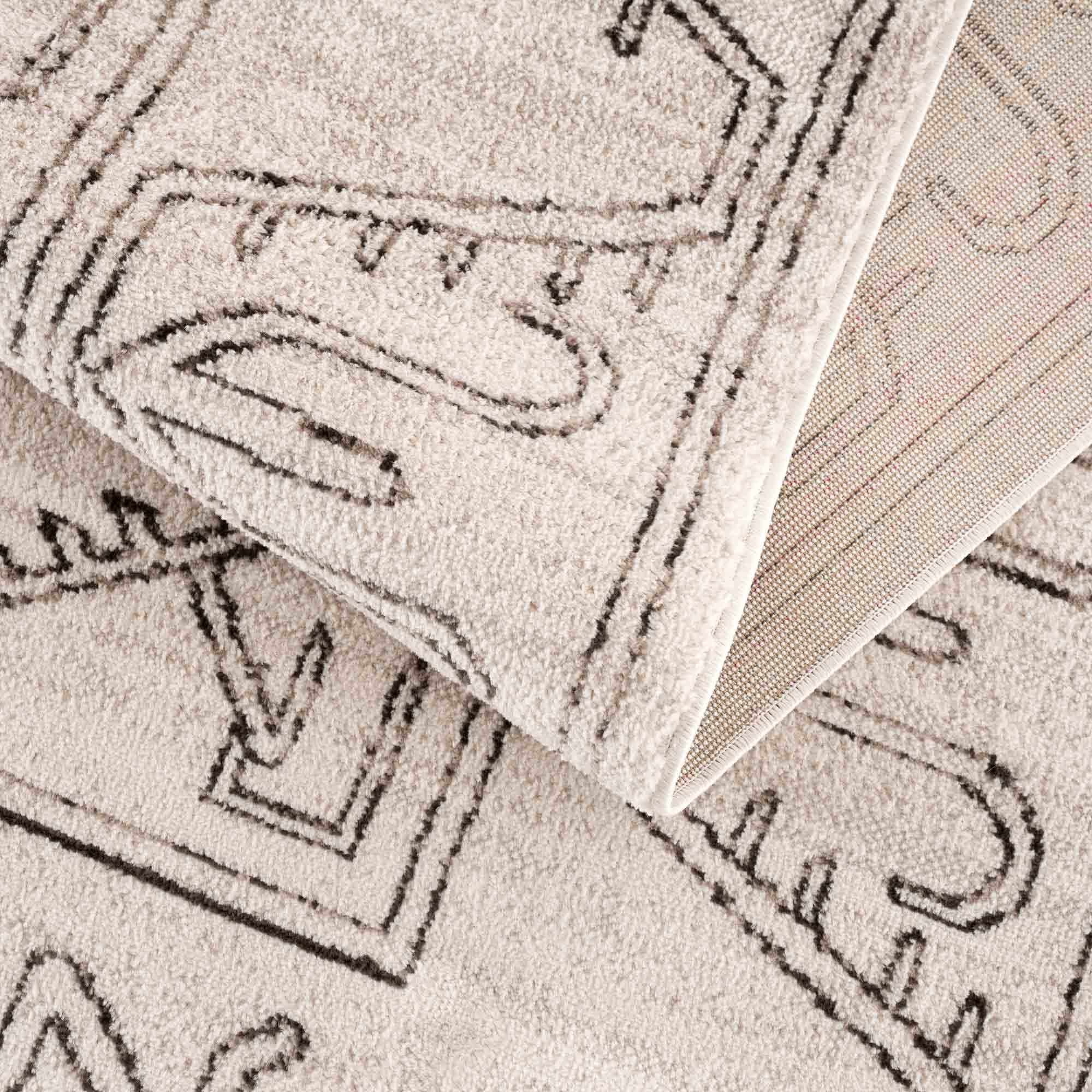 Divya Cream & Charcoal Area Rug - Clearance - Image 13