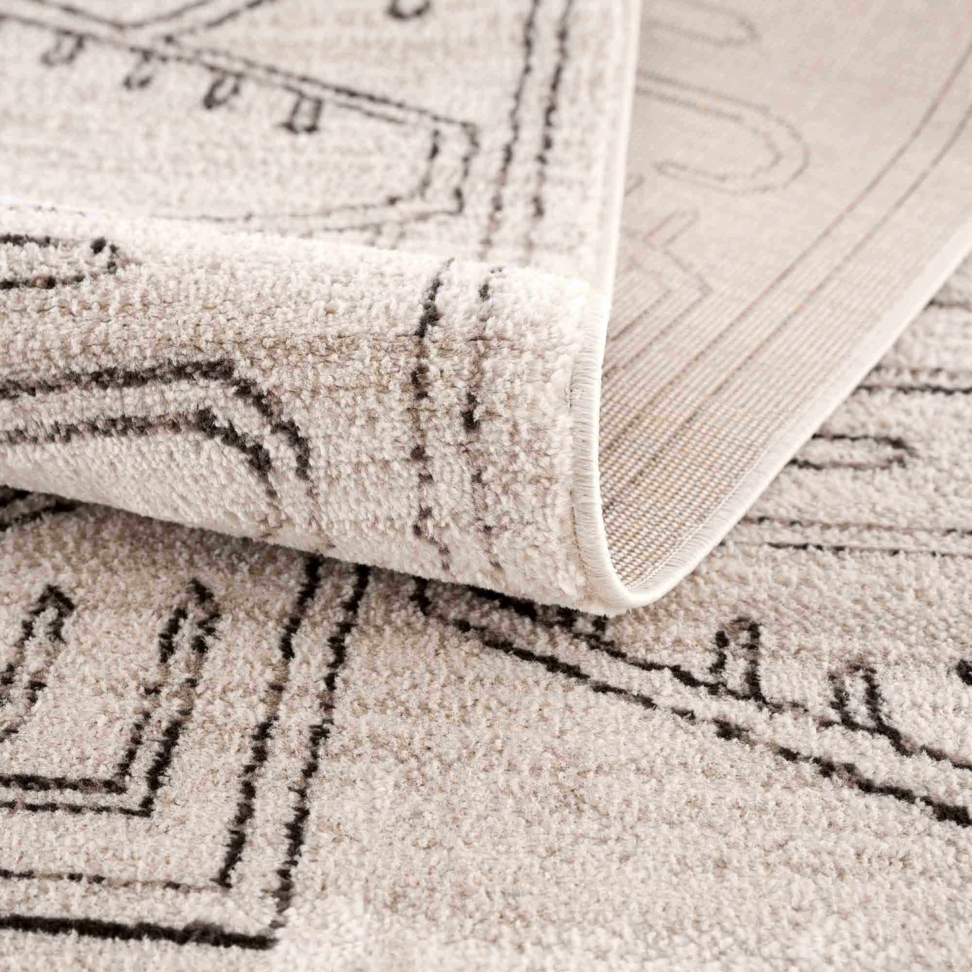 Divya Cream & Charcoal Area Rug - Clearance - Image 14