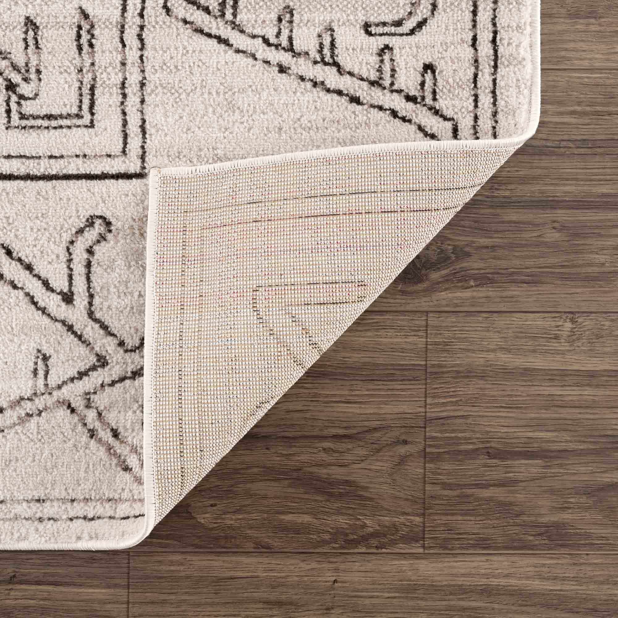 Divya Cream & Charcoal Area Rug - Clearance - Image 5