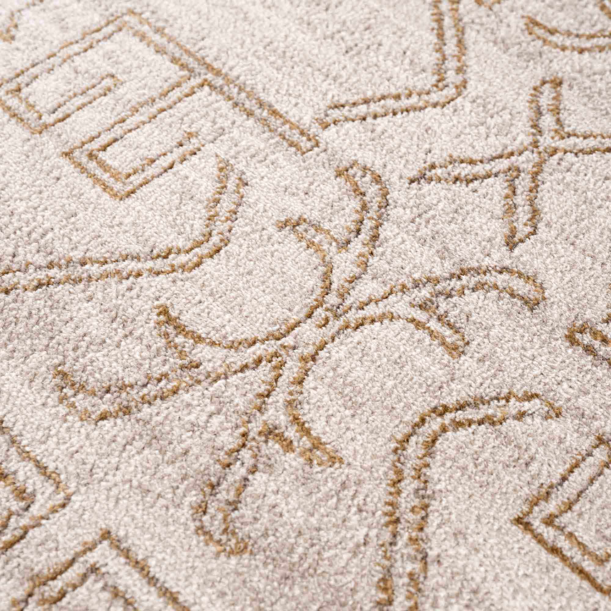 Divya Cream & Gold Area Rug - Clearance - Image 12