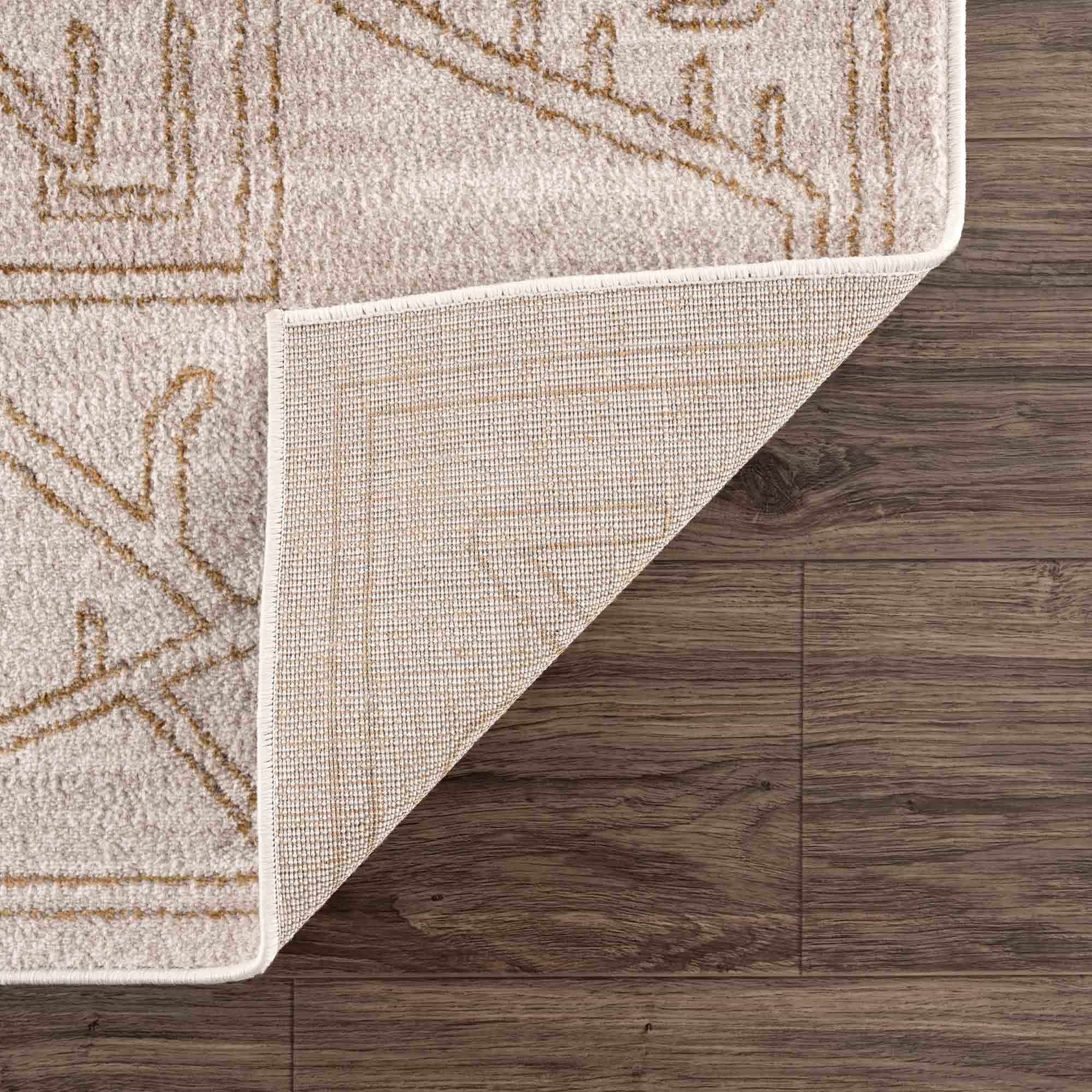 Divya Cream & Gold Area Rug - Clearance - Image 5
