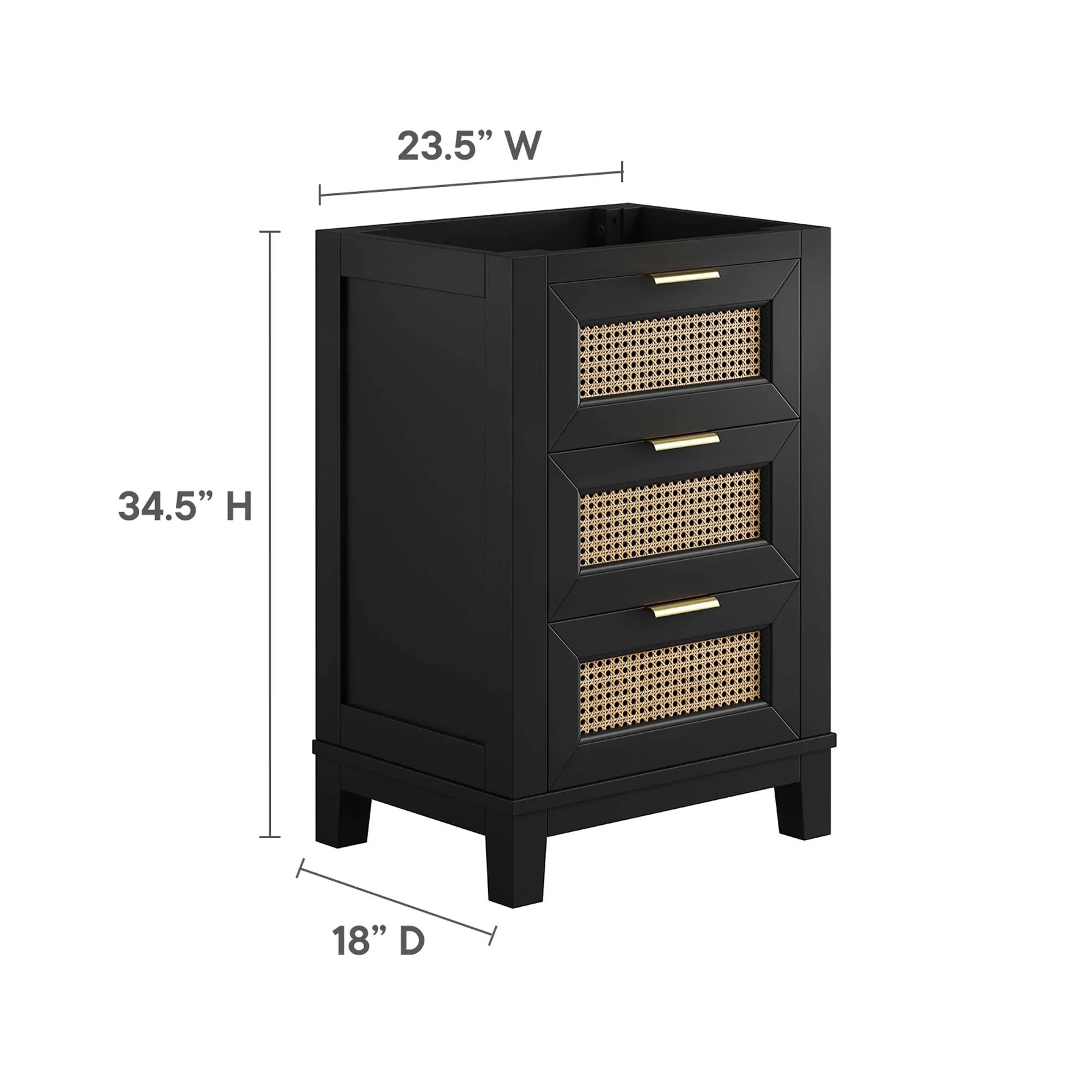 Dixie 24" Solid Wood Bathroom Vanity Cabinet - Image 3