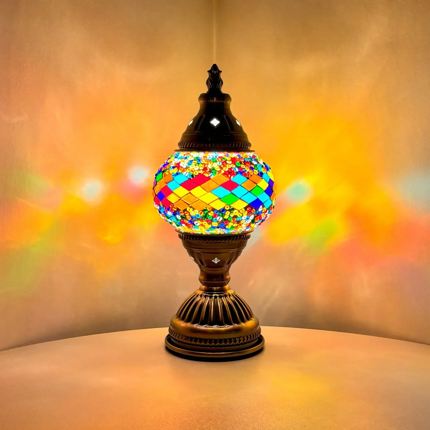 DIY Mosaic Table Lamp Kit Handmade Craft Night Light Parent Child Activity - Image 12