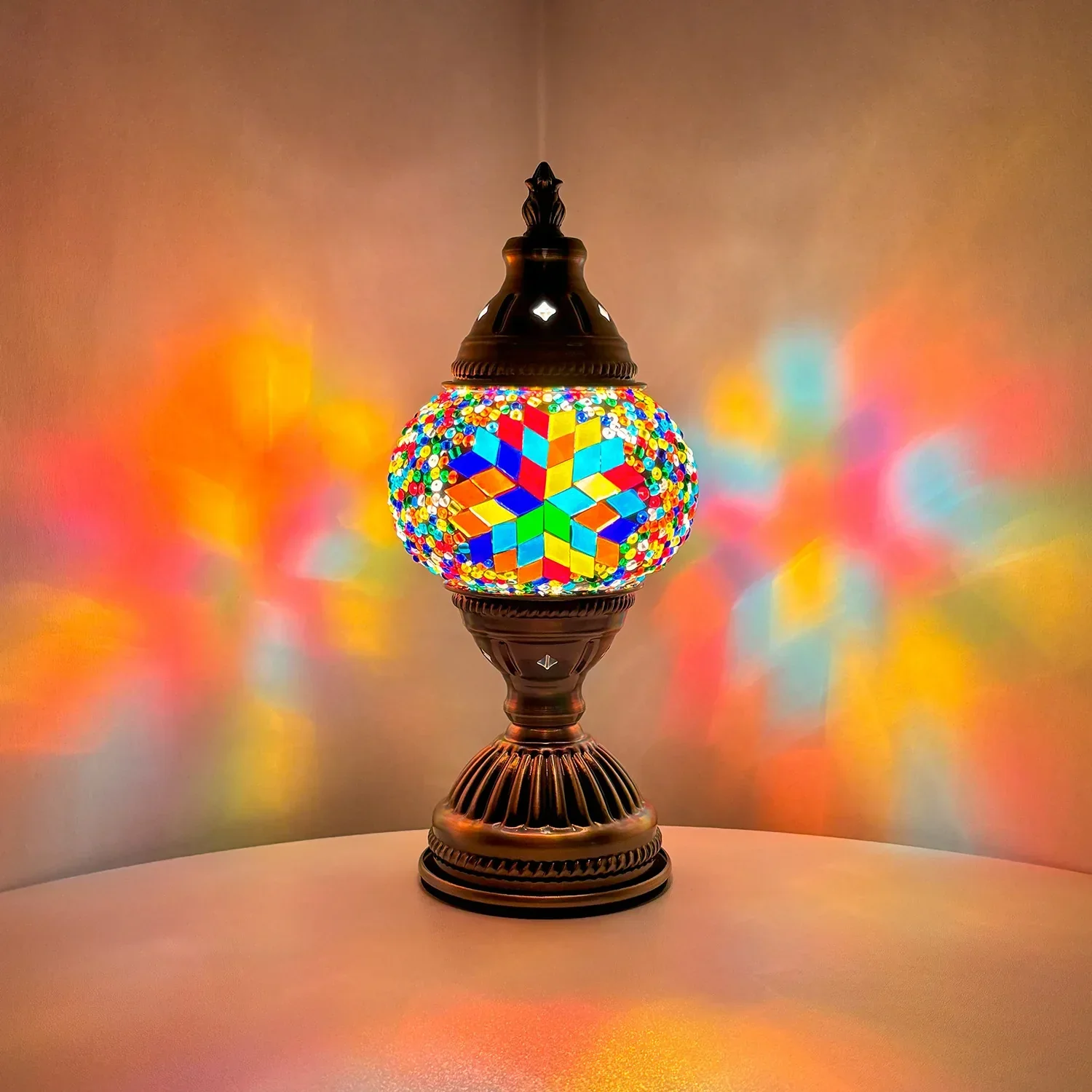 DIY Mosaic Table Lamp Kit Handmade Craft Night Light Parent Child Activity - Image 14
