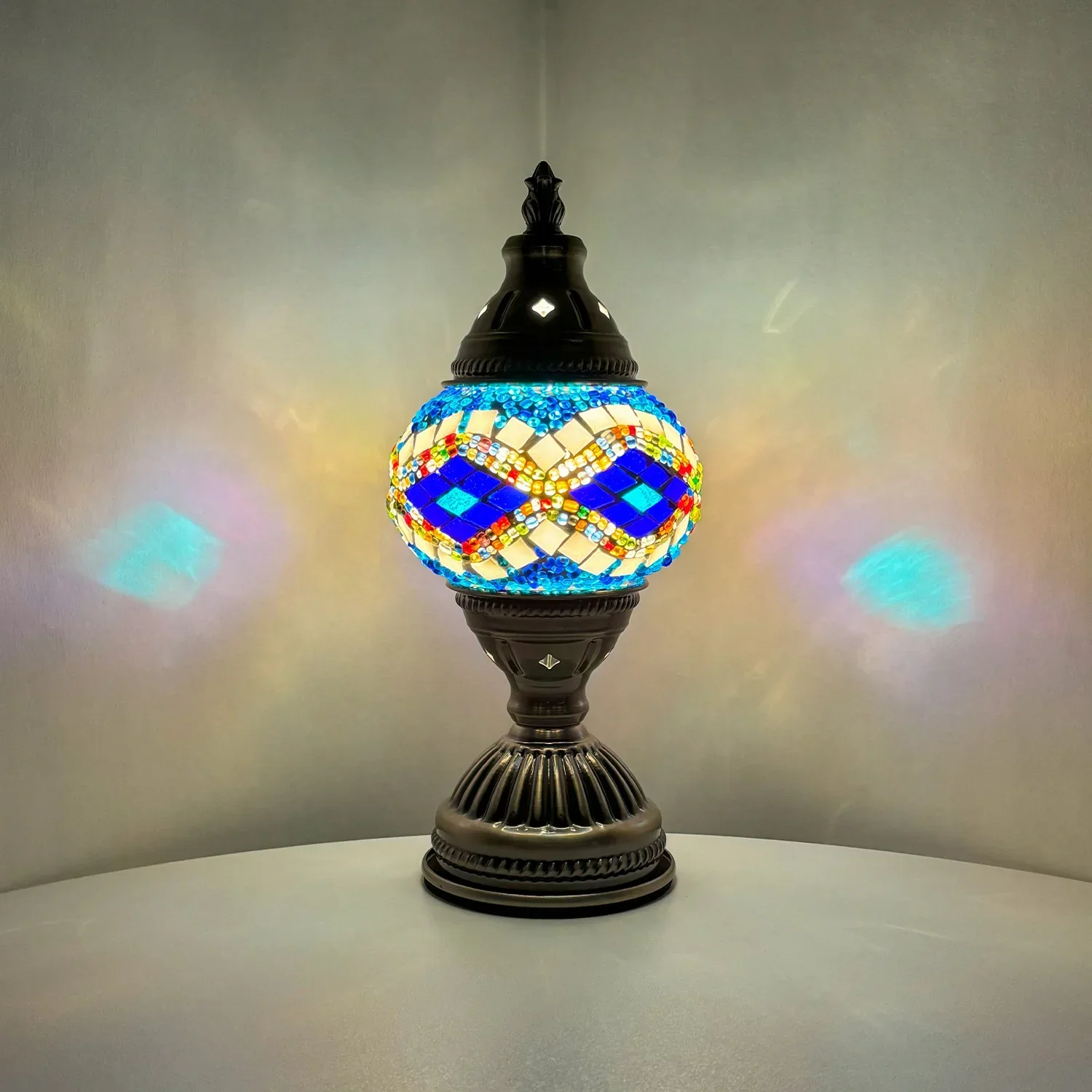 DIY Mosaic Table Lamp Kit Handmade Craft Night Light Parent Child Activity - Image 5