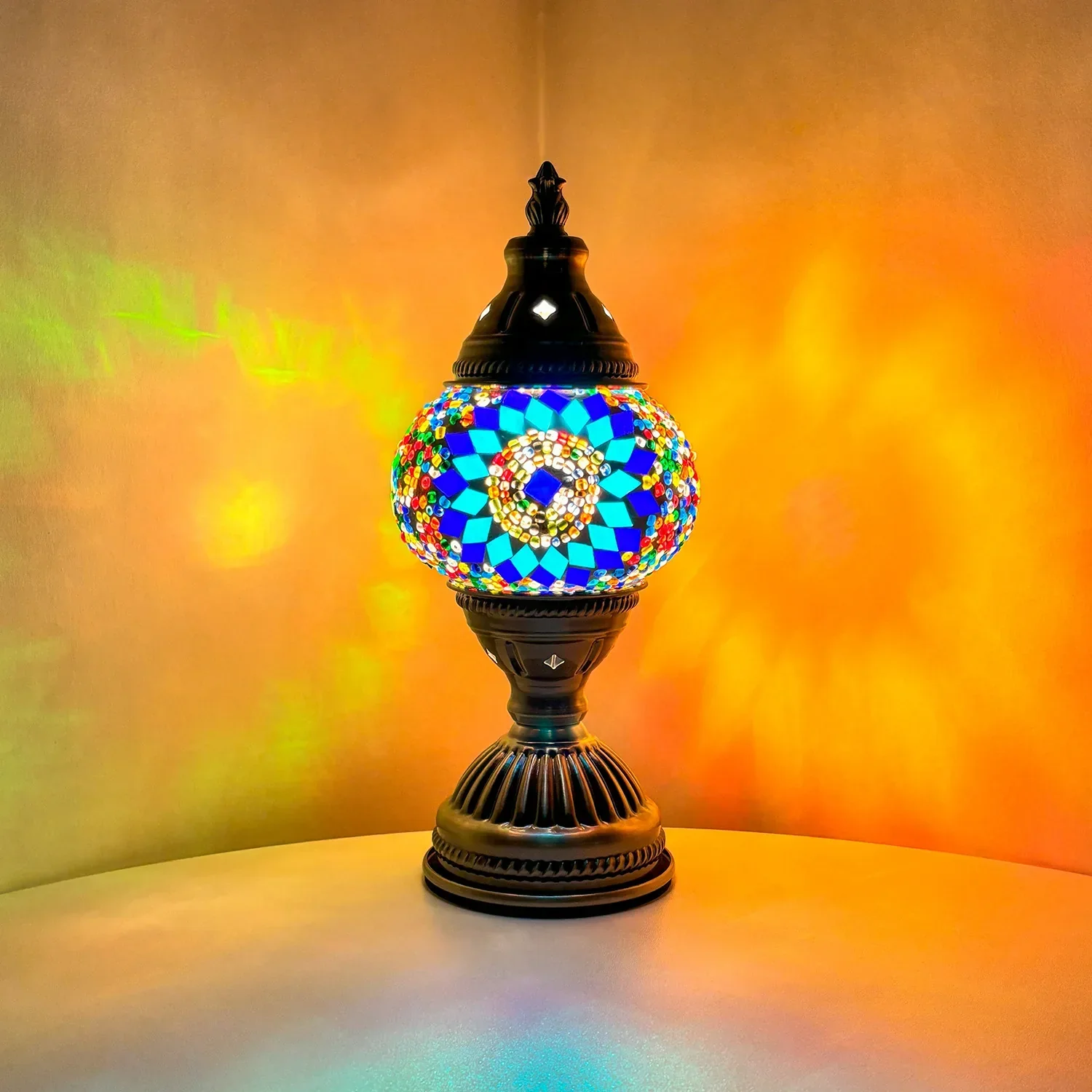 DIY Mosaic Table Lamp Kit Handmade Craft Night Light Parent Child Activity - Image 6
