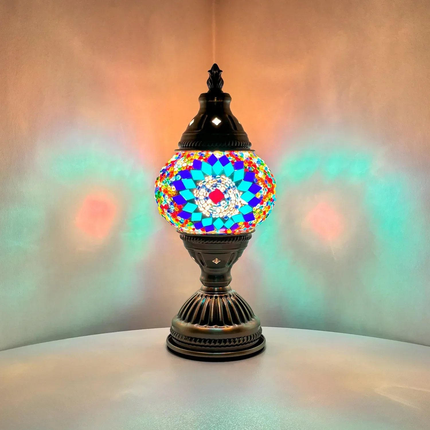 DIY Mosaic Table Lamp Kit Handmade Craft Night Light Parent Child Activity - Image 7