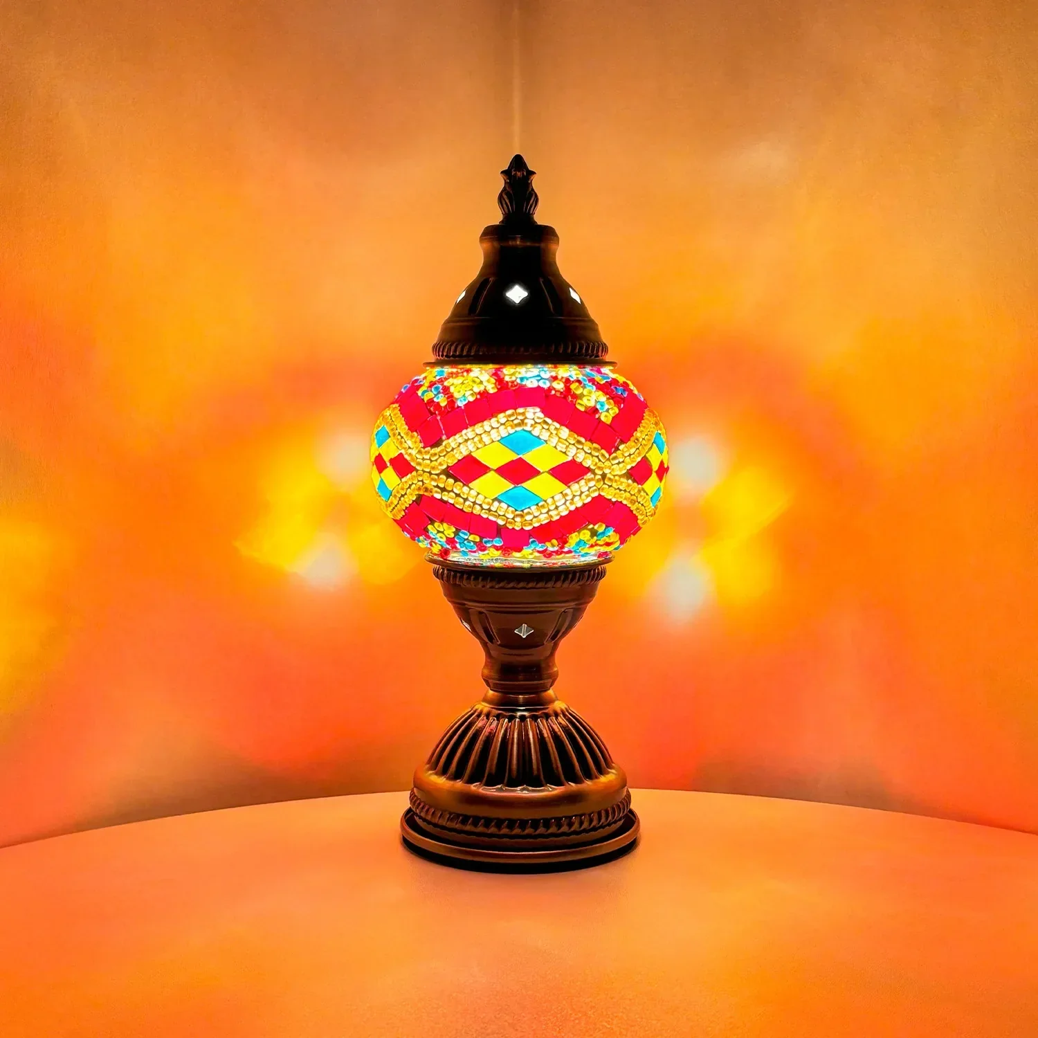 DIY Mosaic Table Lamp Kit Handmade Craft Night Light Parent Child Activity - Image 9