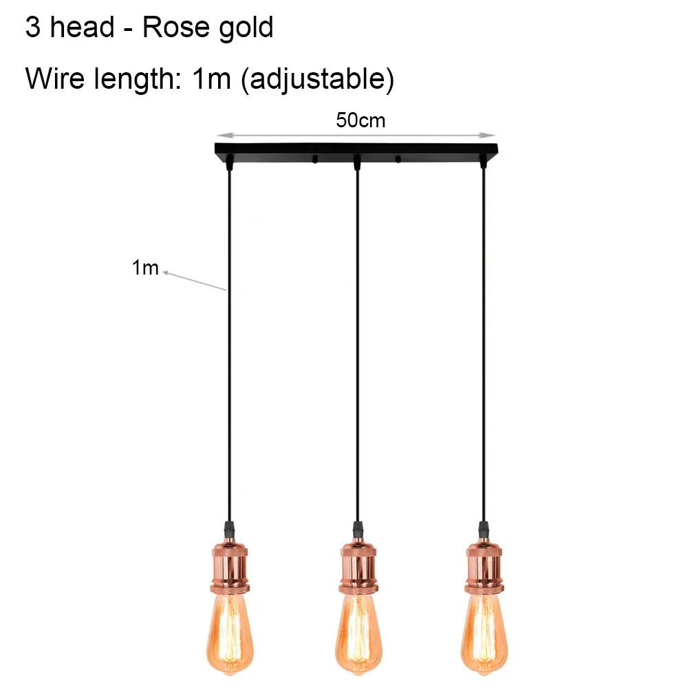 DIY Spider Chandelier Vintage Industrial Pendant Ceiling Light Home Hanging Lamp - Image 12