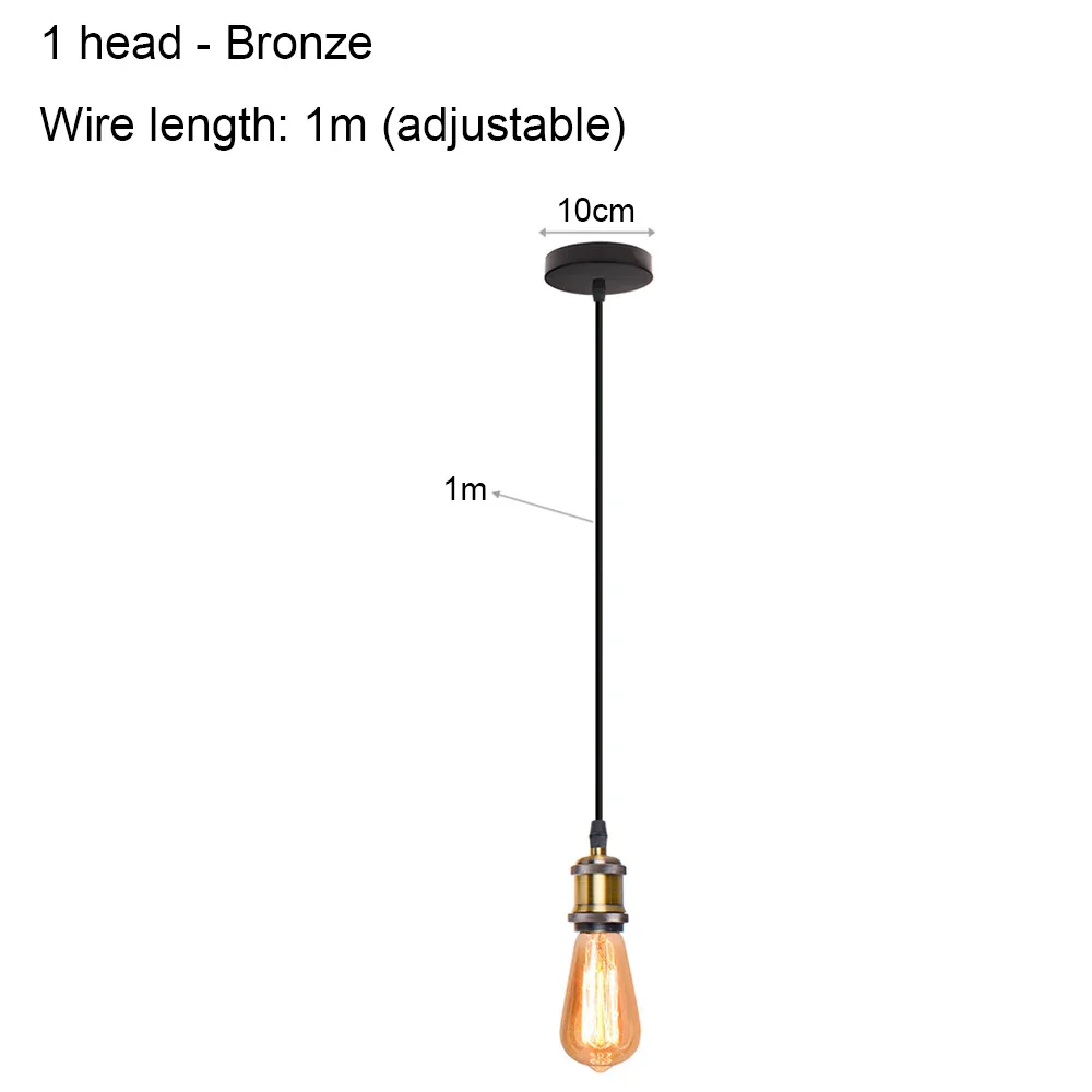 DIY Spider Chandelier Vintage Industrial Pendant Ceiling Light Home Hanging Lamp - Image 13