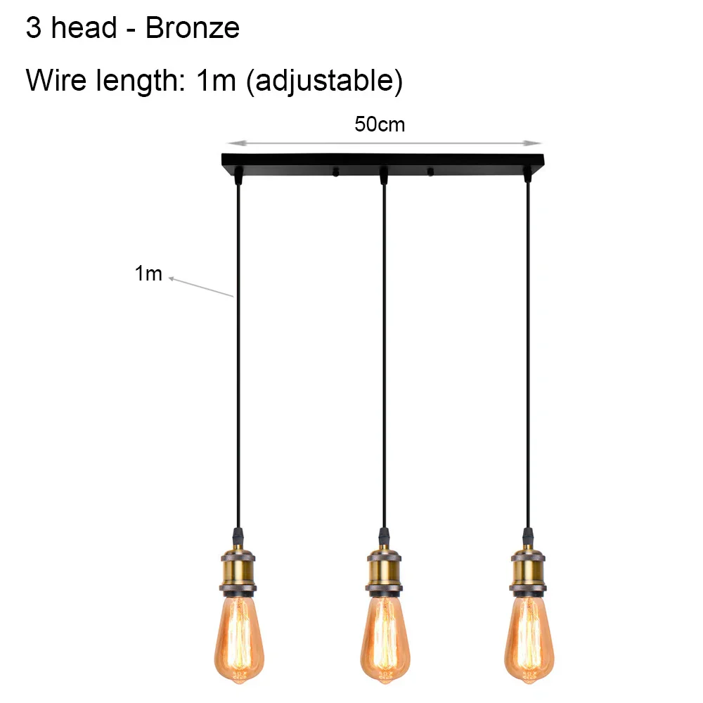 DIY Spider Chandelier Vintage Industrial Pendant Ceiling Light Home Hanging Lamp - Image 30