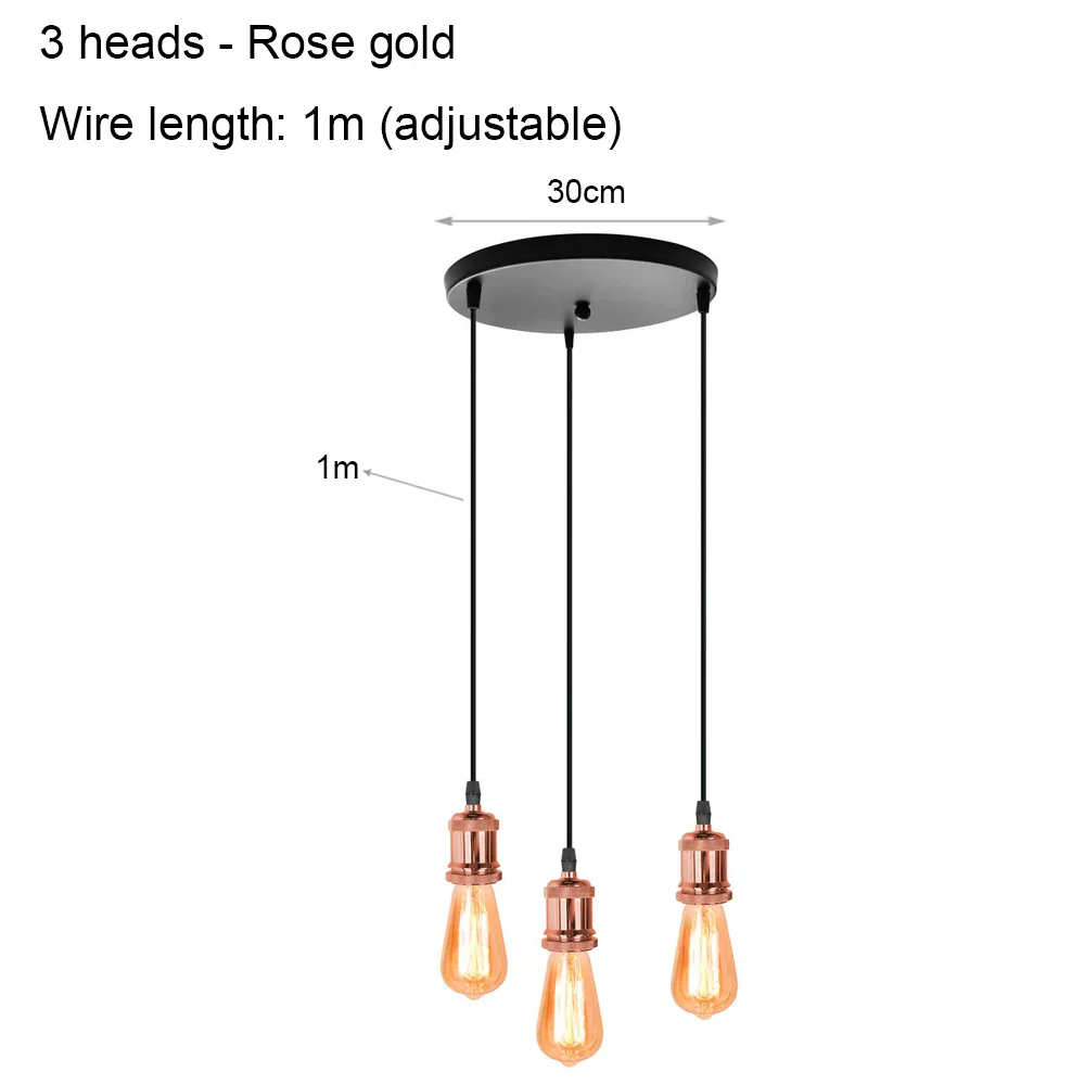 DIY Spider Chandelier Vintage Industrial Pendant Ceiling Light Home Hanging Lamp - Image 7