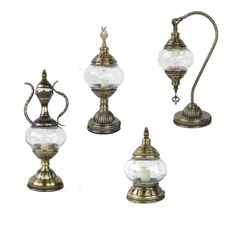 DIY Turkish Table Lamp Handmade LED Night Light Bedroom Decor Parent Child Gift - Image 2