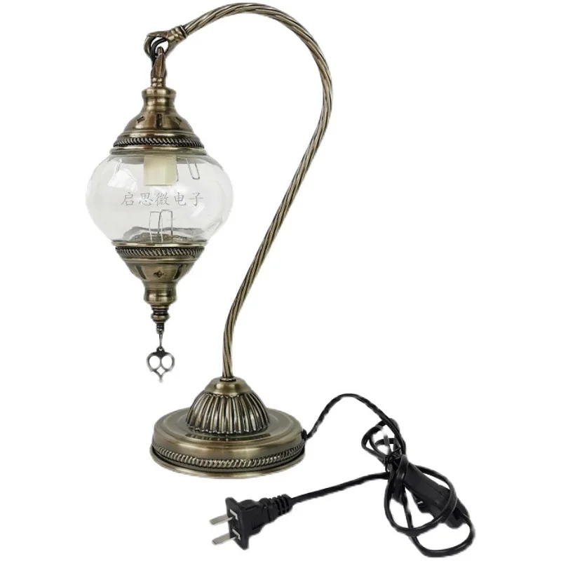 DIY Turkish Table Lamp Handmade LED Night Light Bedroom Decor Parent Child Gift - Image 3