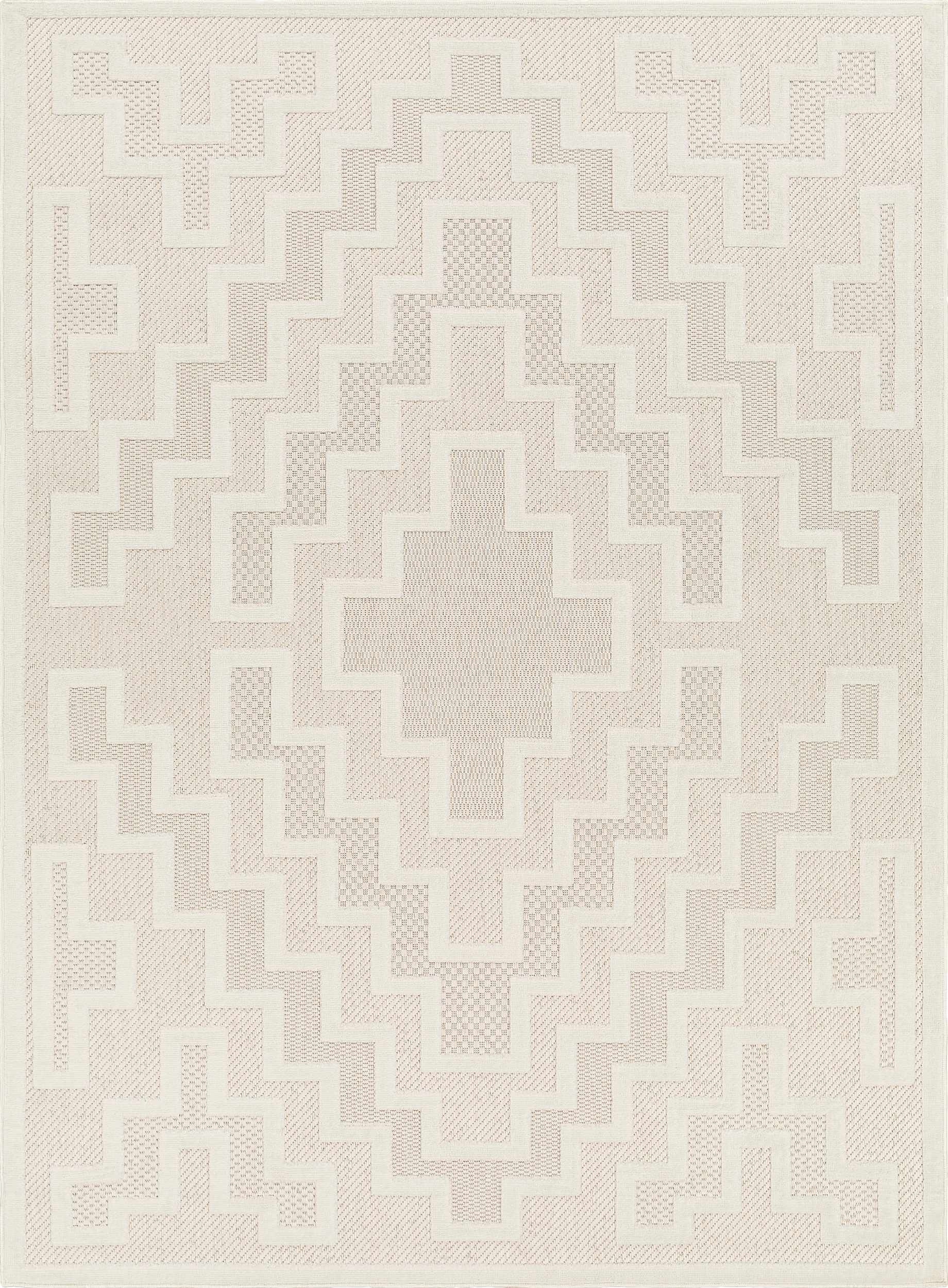 Diza Cream Outdoor Rug - Clearance - Image 2