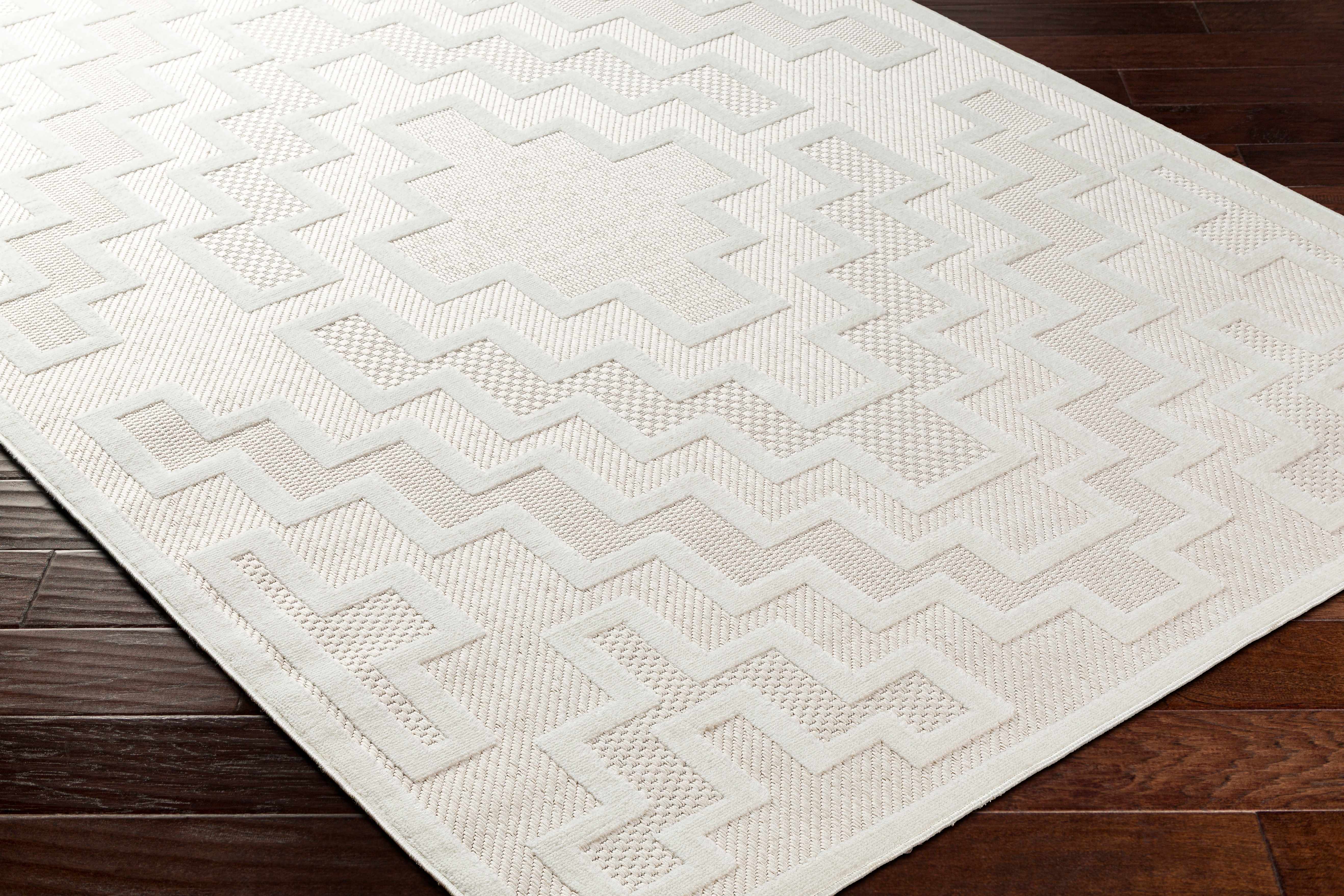 Diza Cream Outdoor Rug - Clearance - Image 4