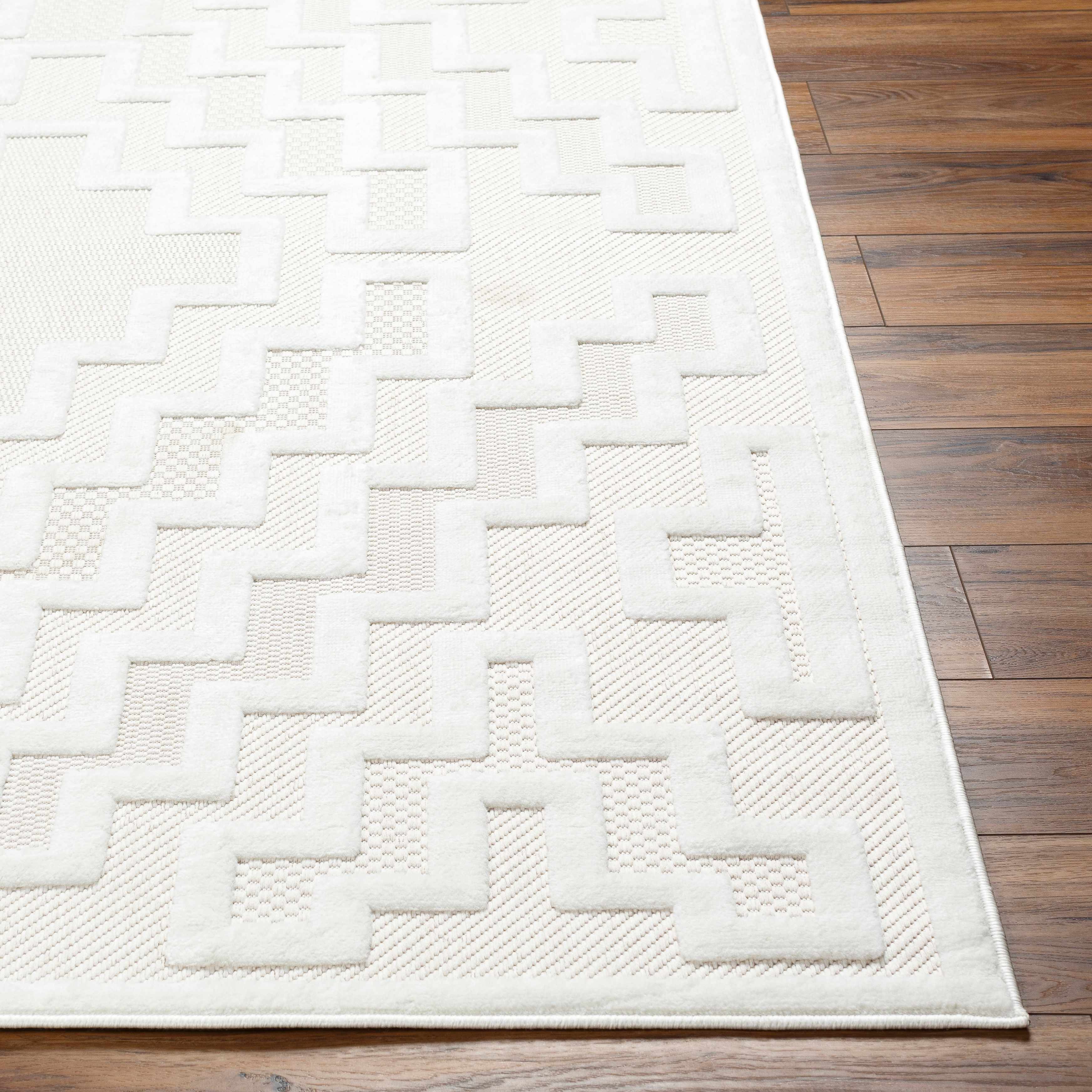 Diza Cream Outdoor Rug - Clearance - Image 8