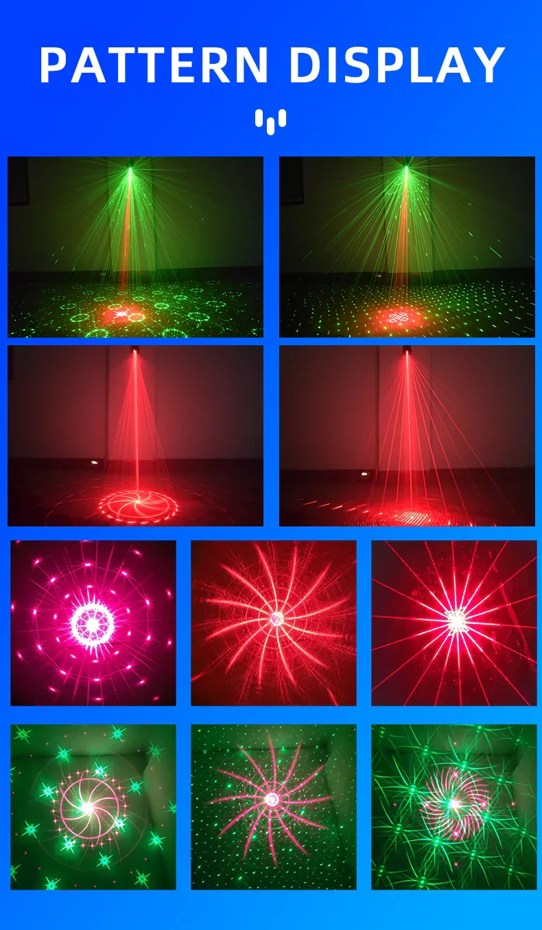 DJ Party Light Mini Projector with 60 Patterns LED Disco Stage Lamp Remote for Events - Image 6