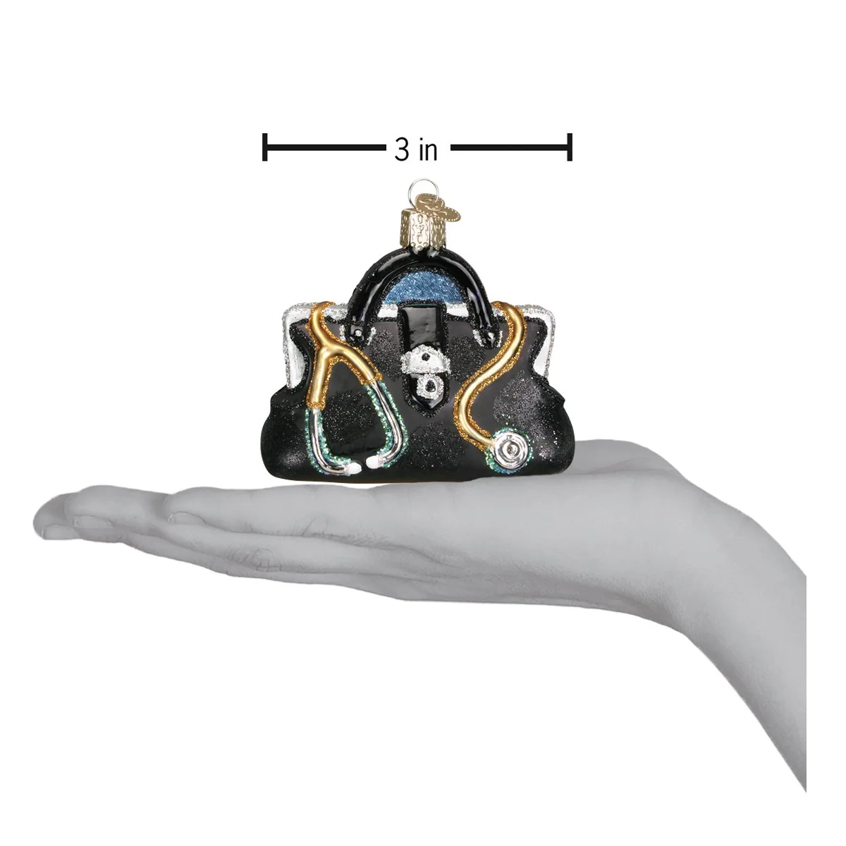 Doctor's Bag Glass Ornament - Image 4