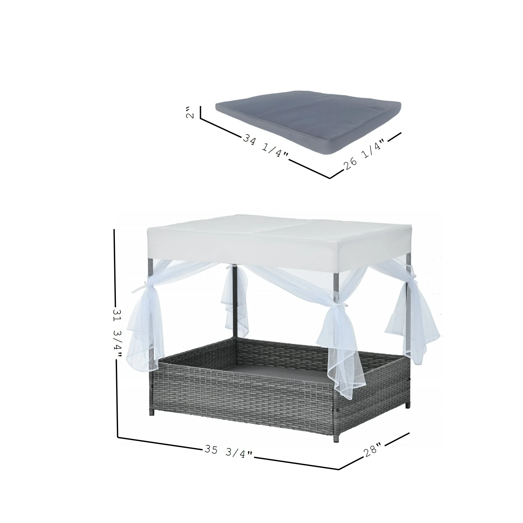 Dog Bed With Curtain - Image 8