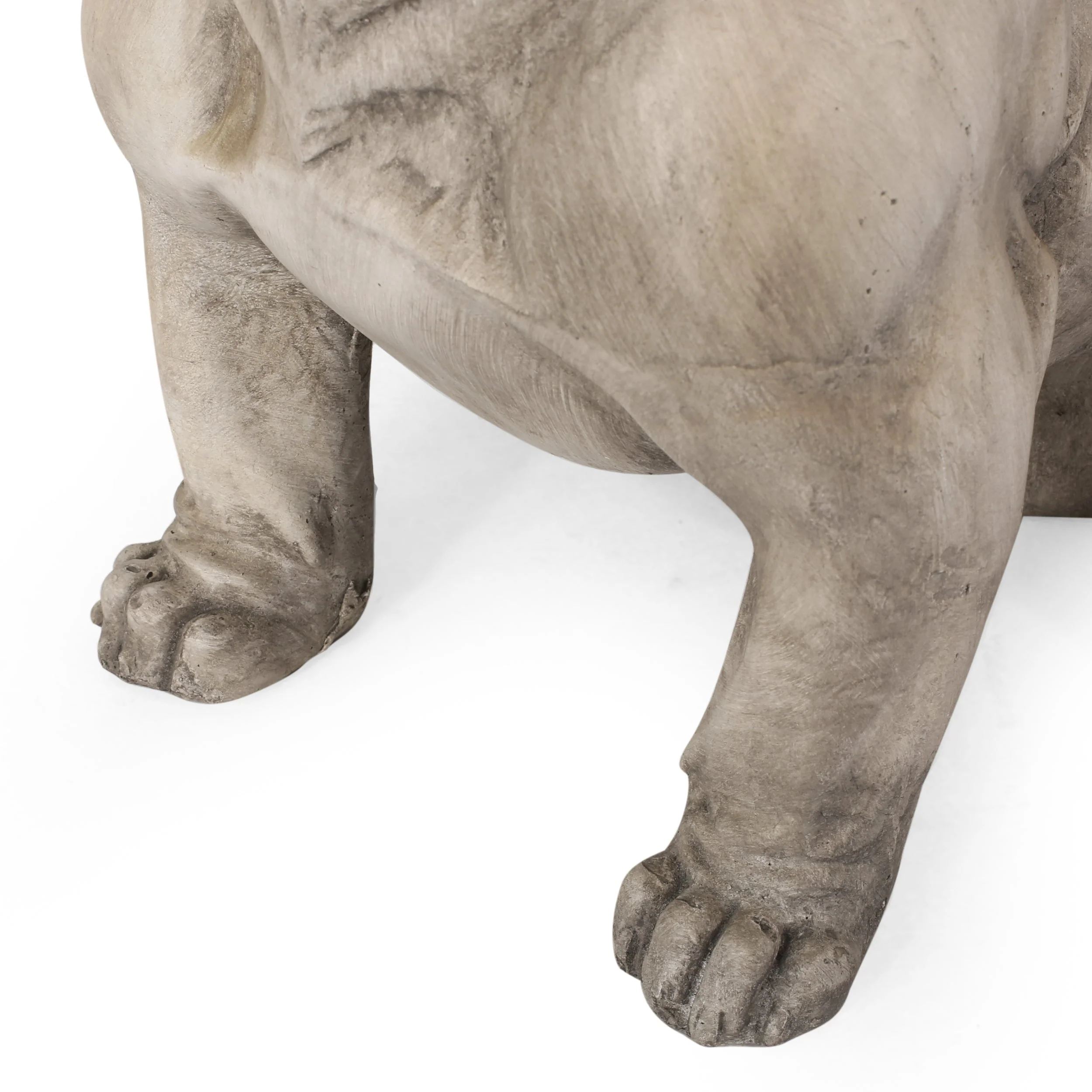 Dog Garden Sculpture, Outdoor French Bulldog Garden Statue, Gray - Image 12