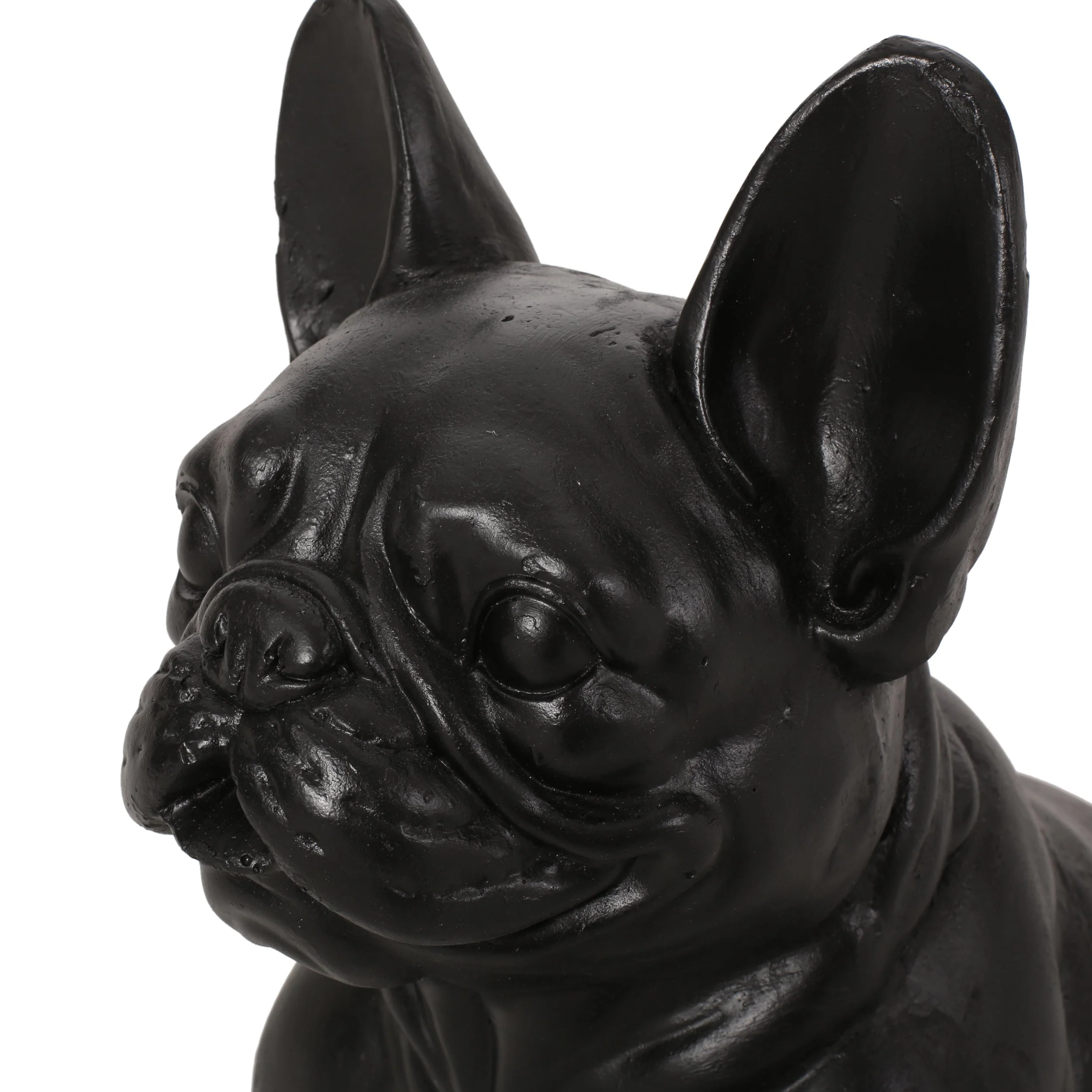 Dog Garden Sculpture, Outdoor French Bulldog Garden Statue, Matte Black - Image 10