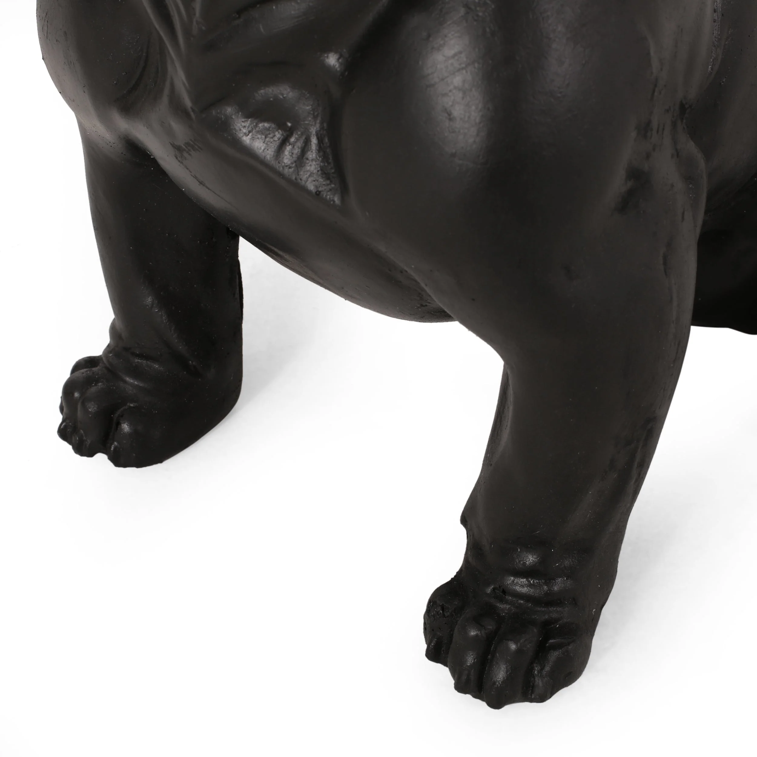 Dog Garden Sculpture, Outdoor French Bulldog Garden Statue, Matte Black - Image 11