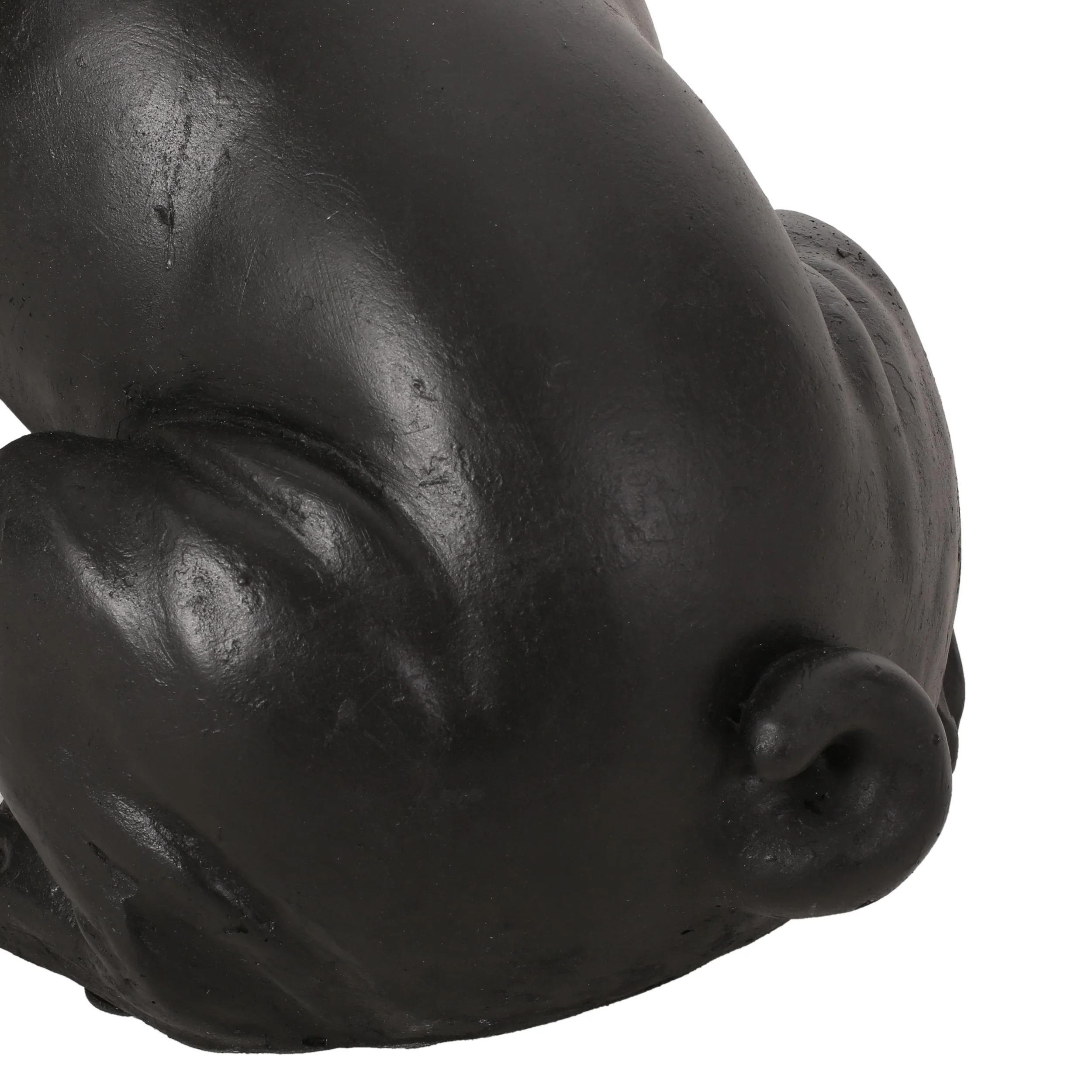 Dog Garden Sculpture, Outdoor French Bulldog Garden Statue, Matte Black - Image 12