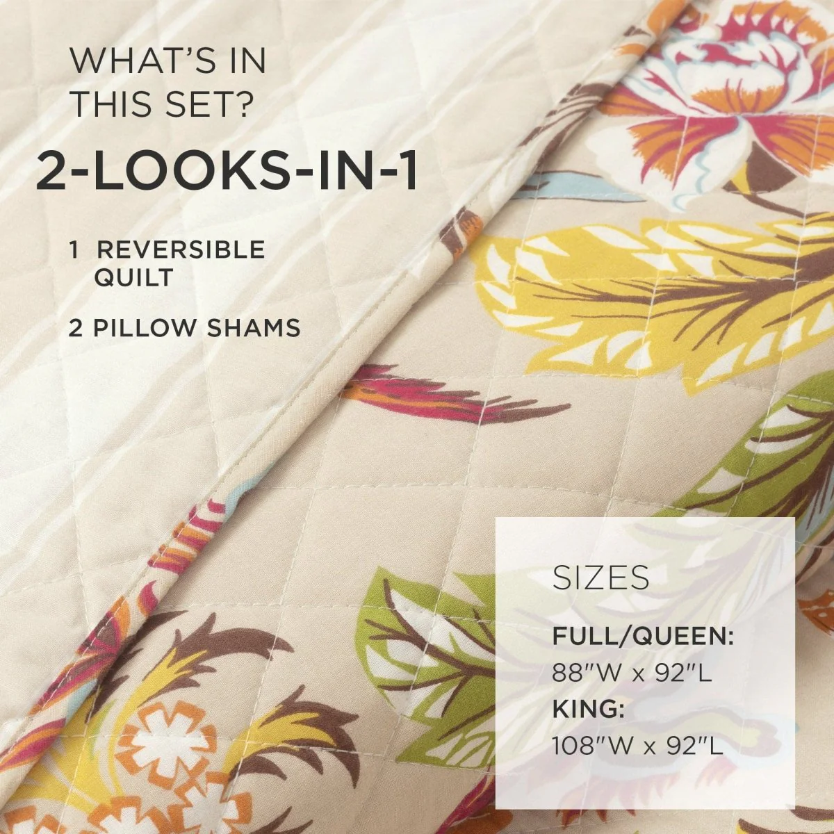 Dolores 3 Piece Quilt Set - Image 12