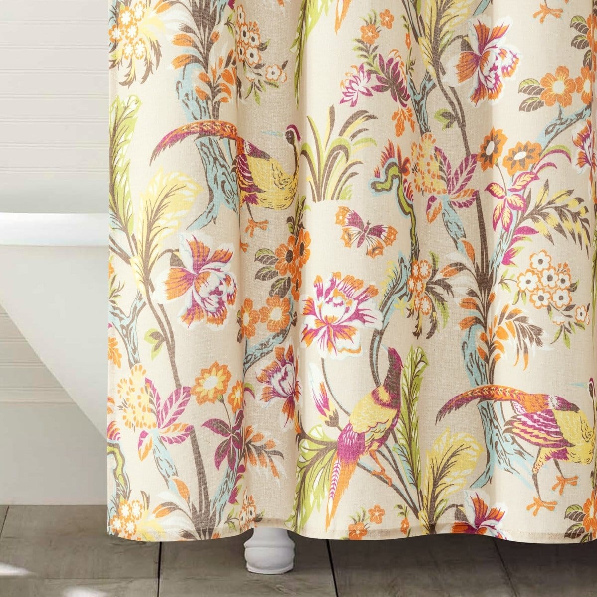 Dolores Linen Textured Shower Curtain - Image 4