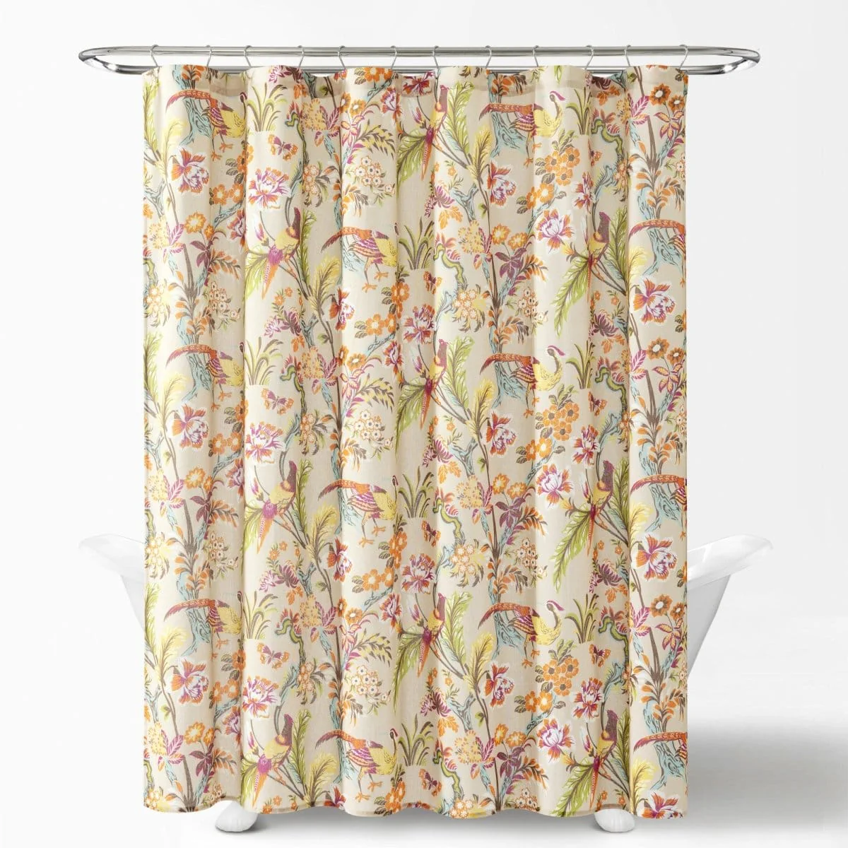 Dolores Linen Textured Shower Curtain - Image 6