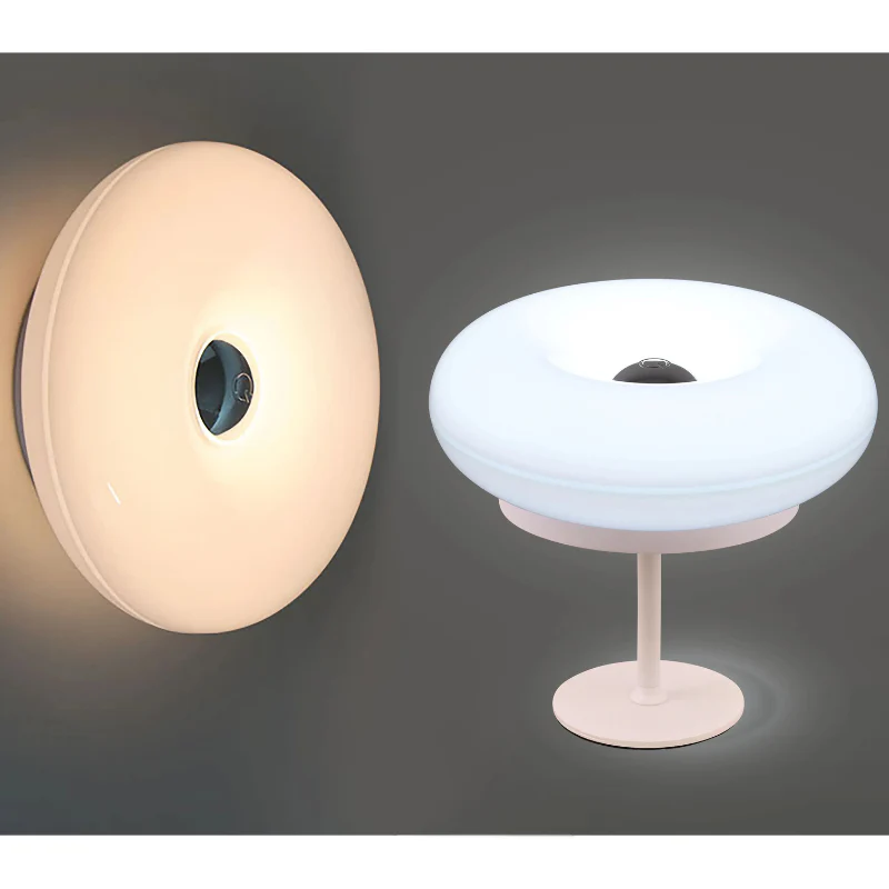 Donut Table Lamp Touch Dimmable Rechargeable LED Bedside Desk Light Home - Image 10