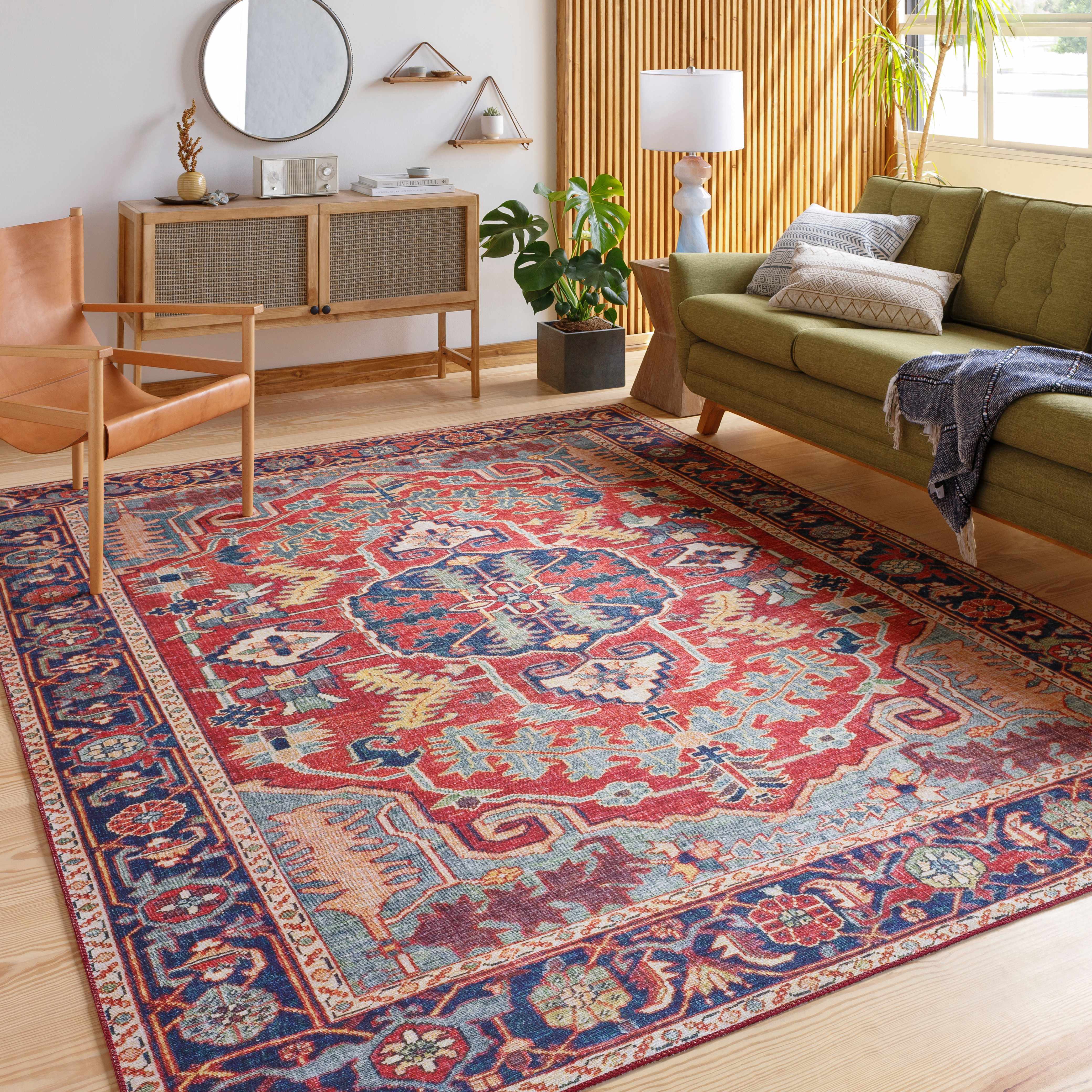 Dorcas Red Performance Rug - Image 2