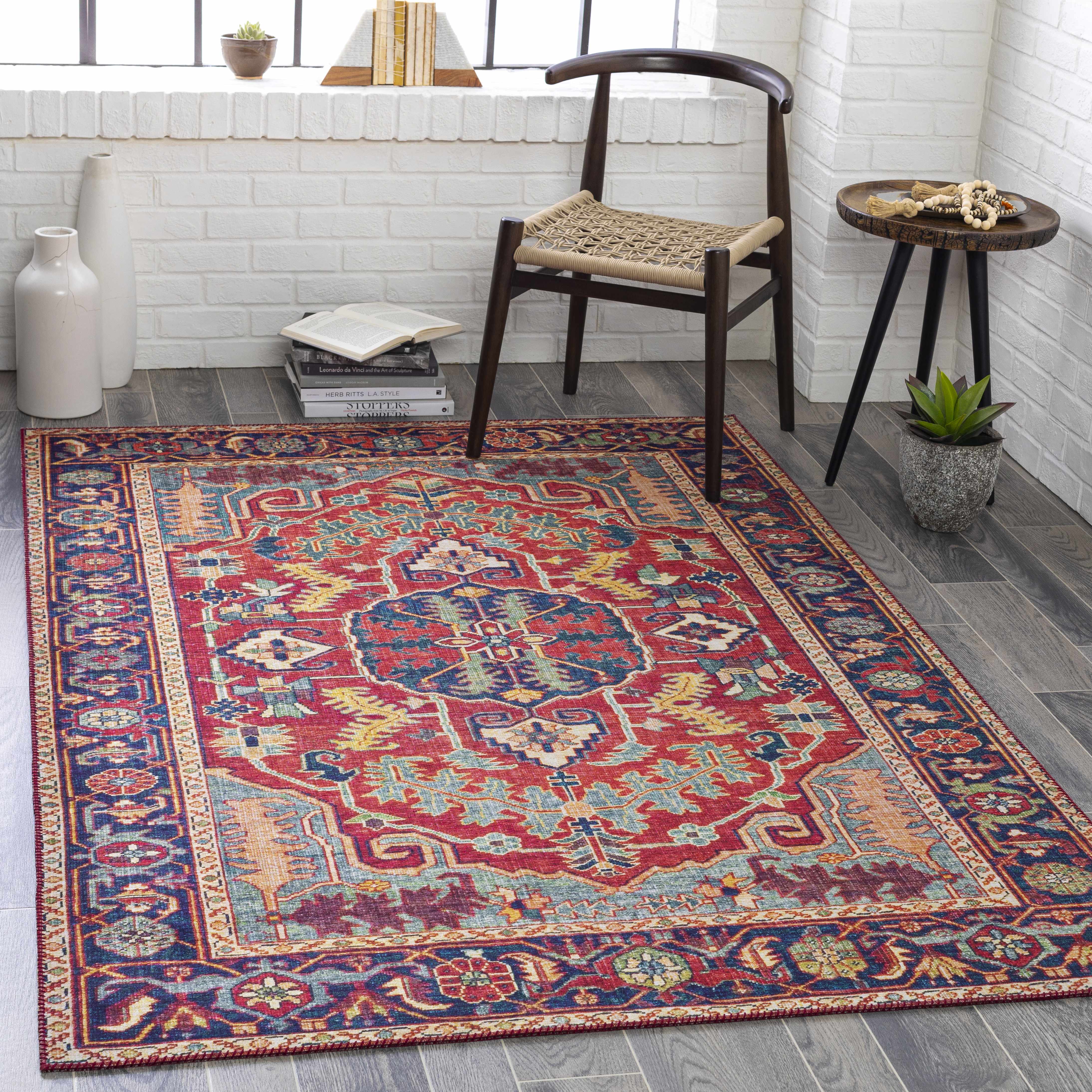 Dorcas Red Performance Rug - Image 4
