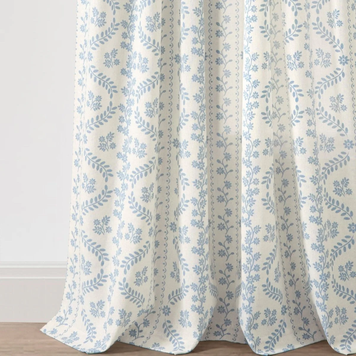 Doreen Delicate Floral Window Curtain Panel Set - Image 7