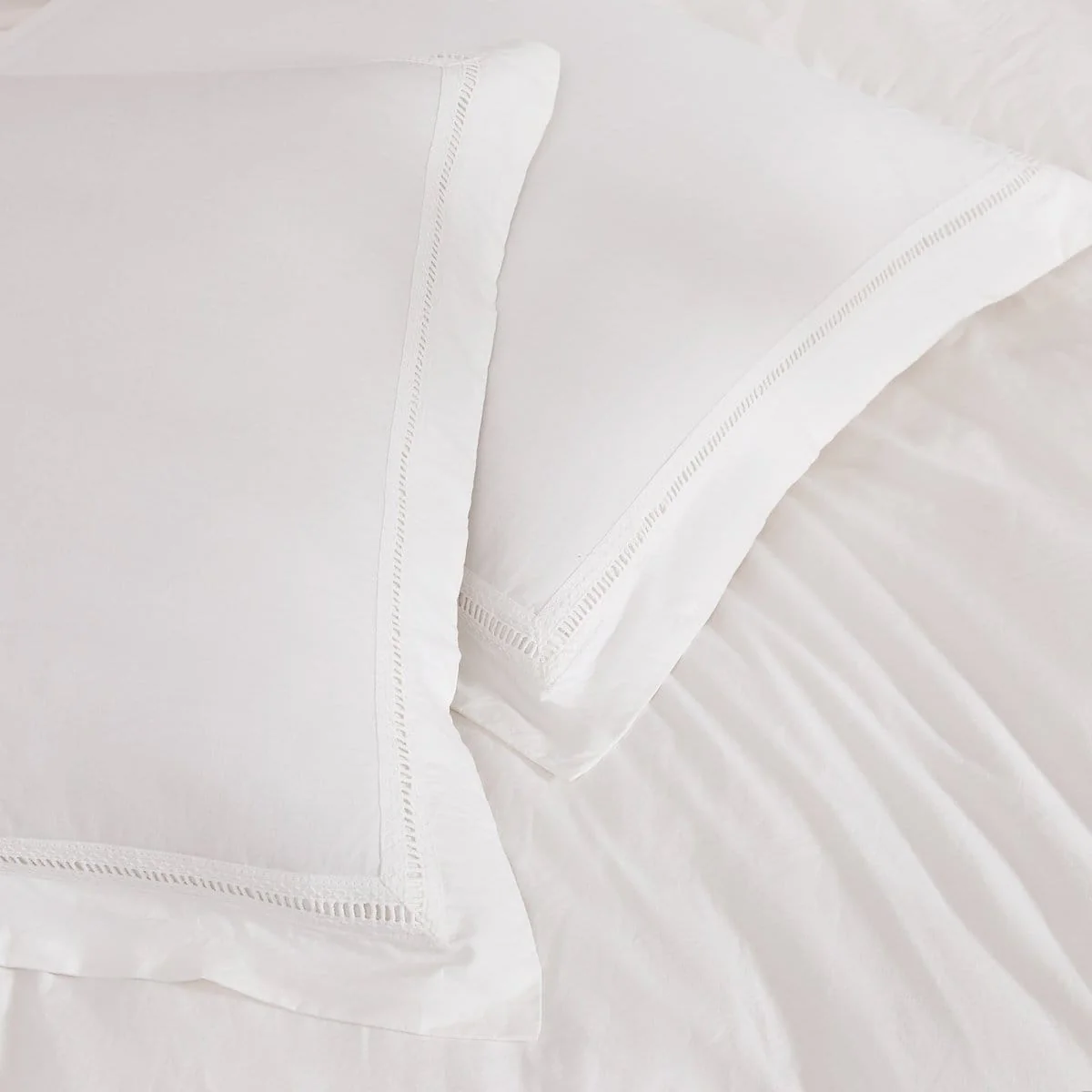 Doris Eyelet Inset Trim Cotton Duvet Cover Set - Image 21