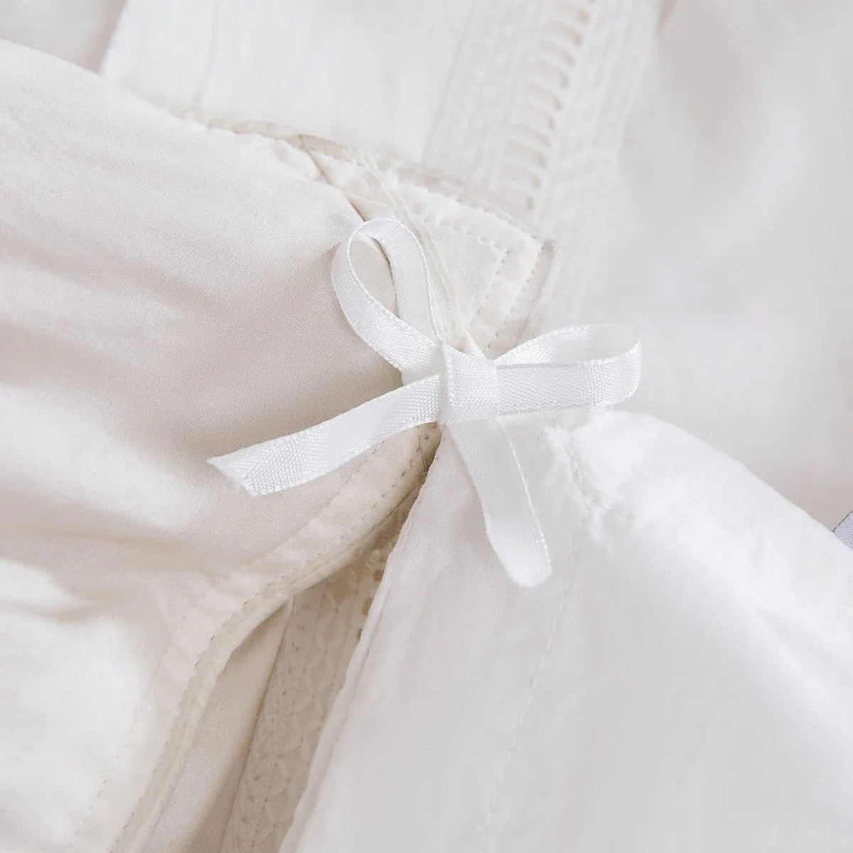 Doris Eyelet Inset Trim Cotton Duvet Cover Set - Image 30
