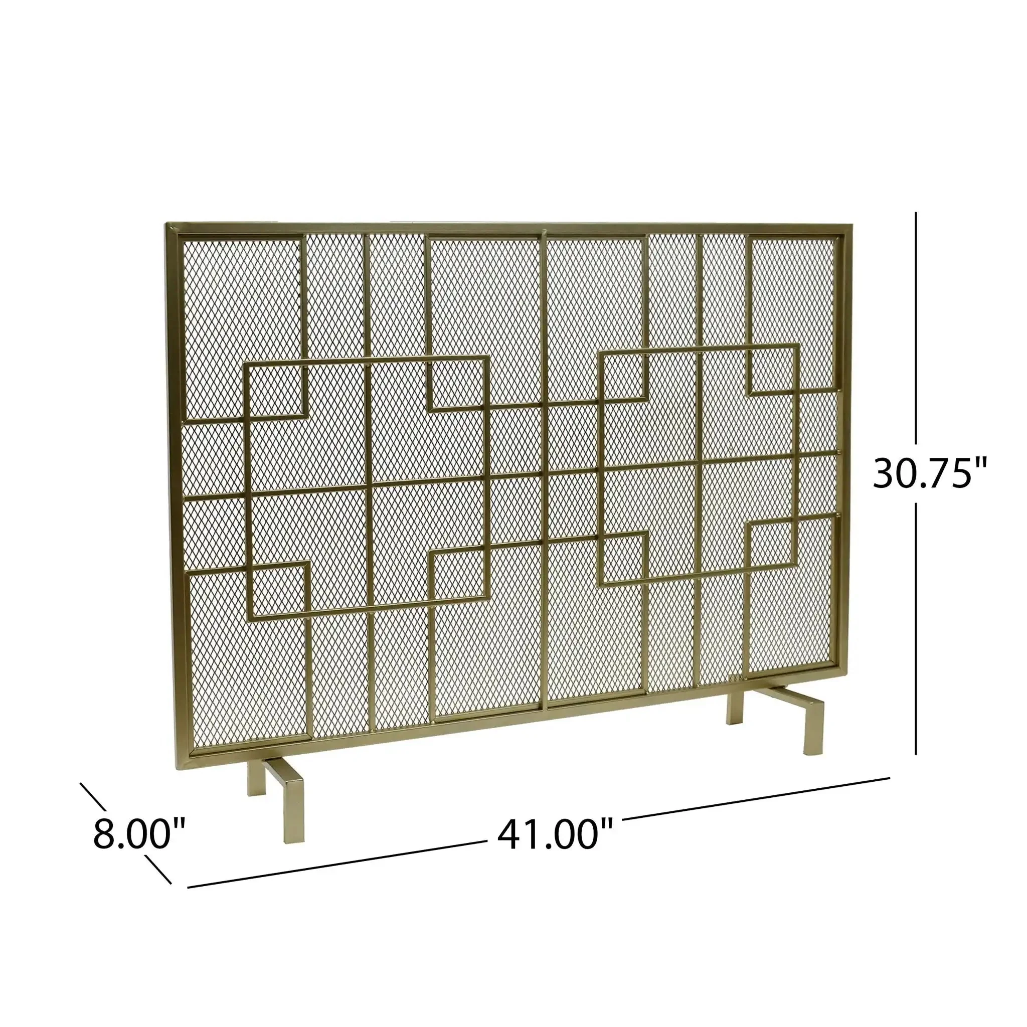 Dorothy - Modern Single Panel Iron Fire Screen - Image 7