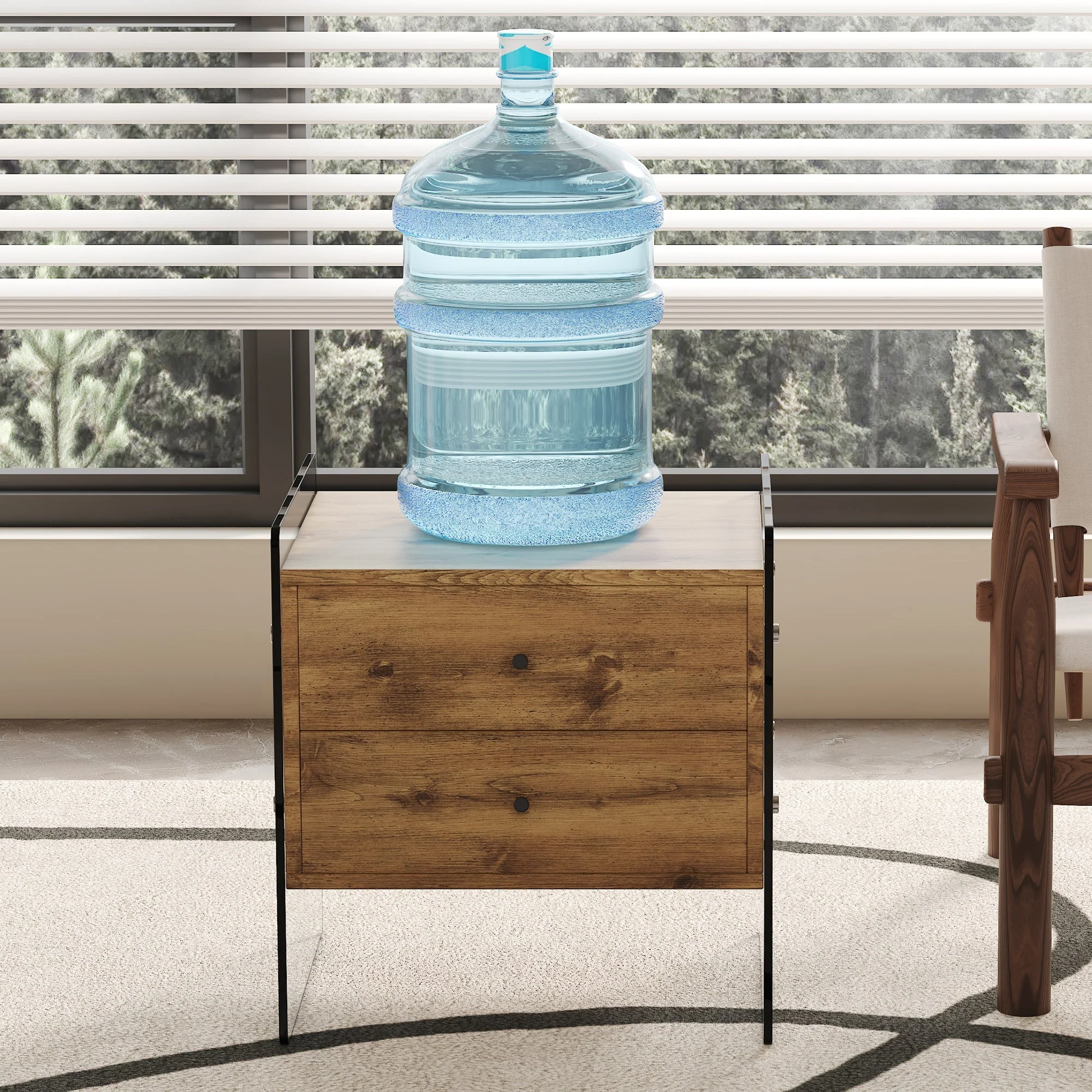 Double-Drawer Bedside Table - Image 10