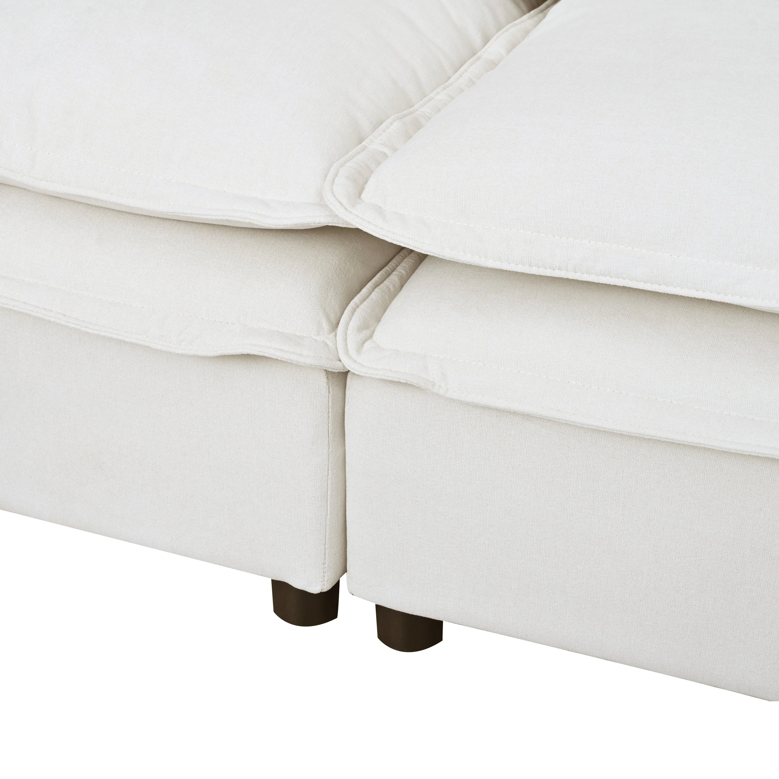 Double-Layer Cushion Modular Sofa 4-Seater with Storage Function - Image 12