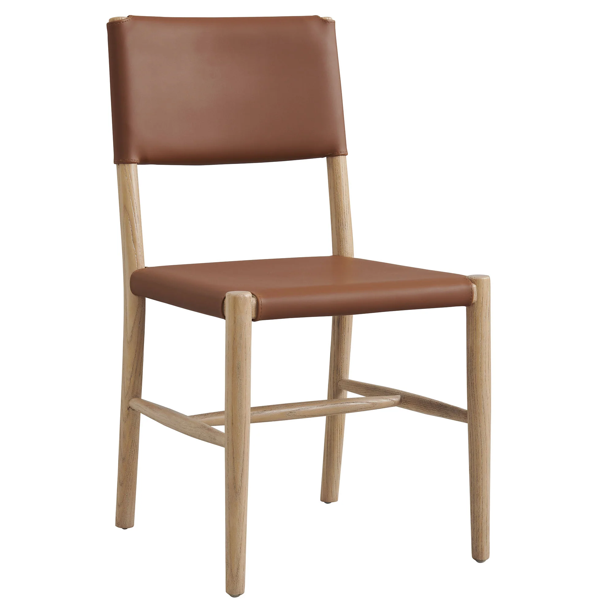 Dover Wood Vegan Leather Dining Side Chairs Set of 2 by Modway - Image 4